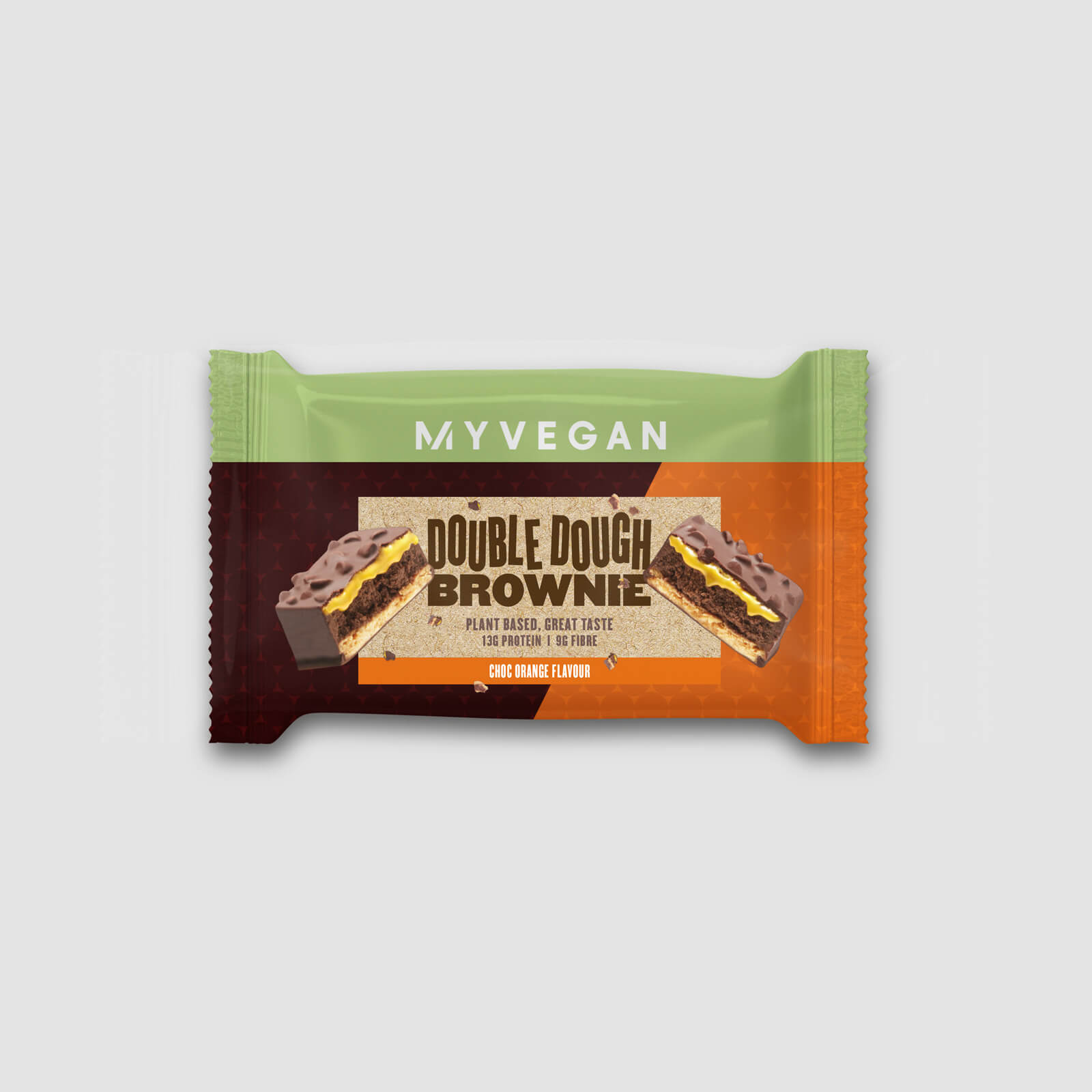 Vegan Double Dough Brownie - 60g - Шоколад и портокал