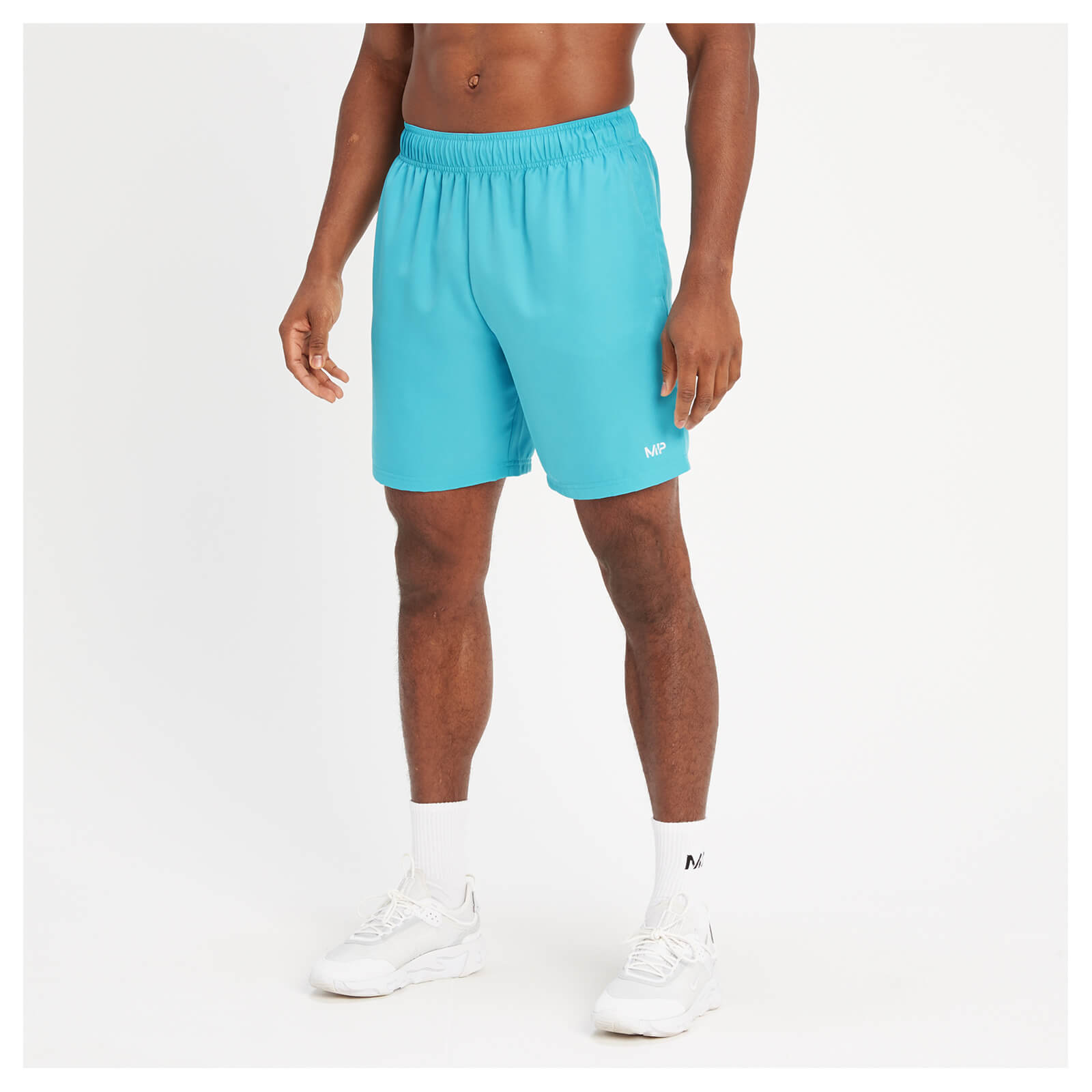 Short d’entraînement en matière tissée MP pour hommes – Aqua