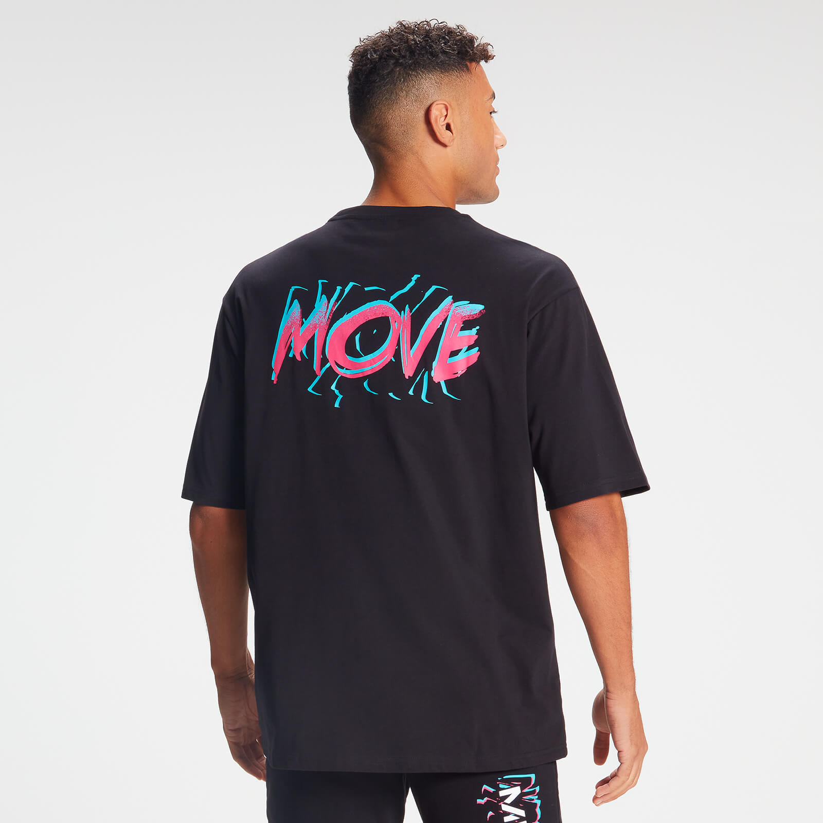 T-shirt Retro Oversized Move da MP para Homem - Preto