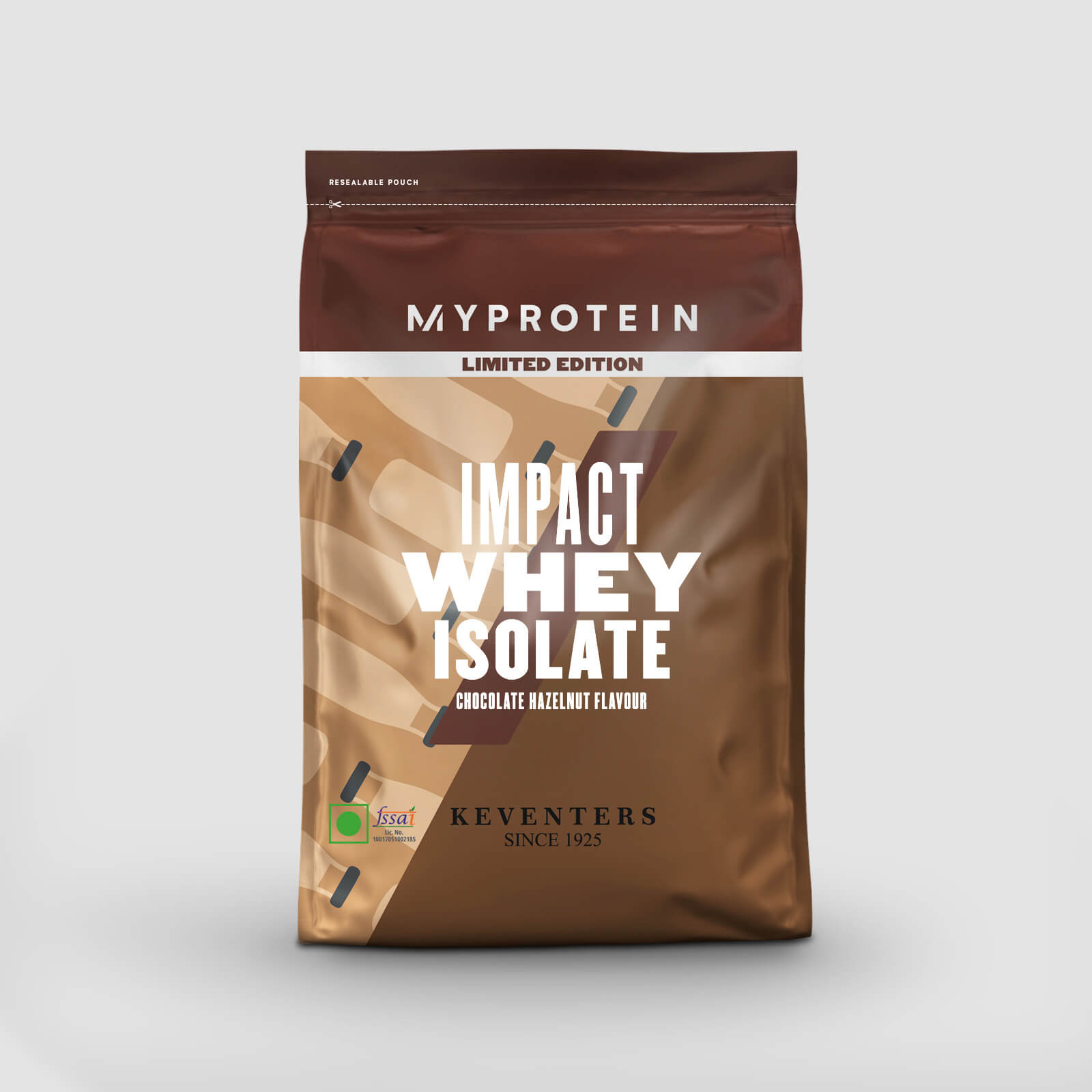 Impact Whey Isolate - 1kg - Keventers Chocolate Hazelnut