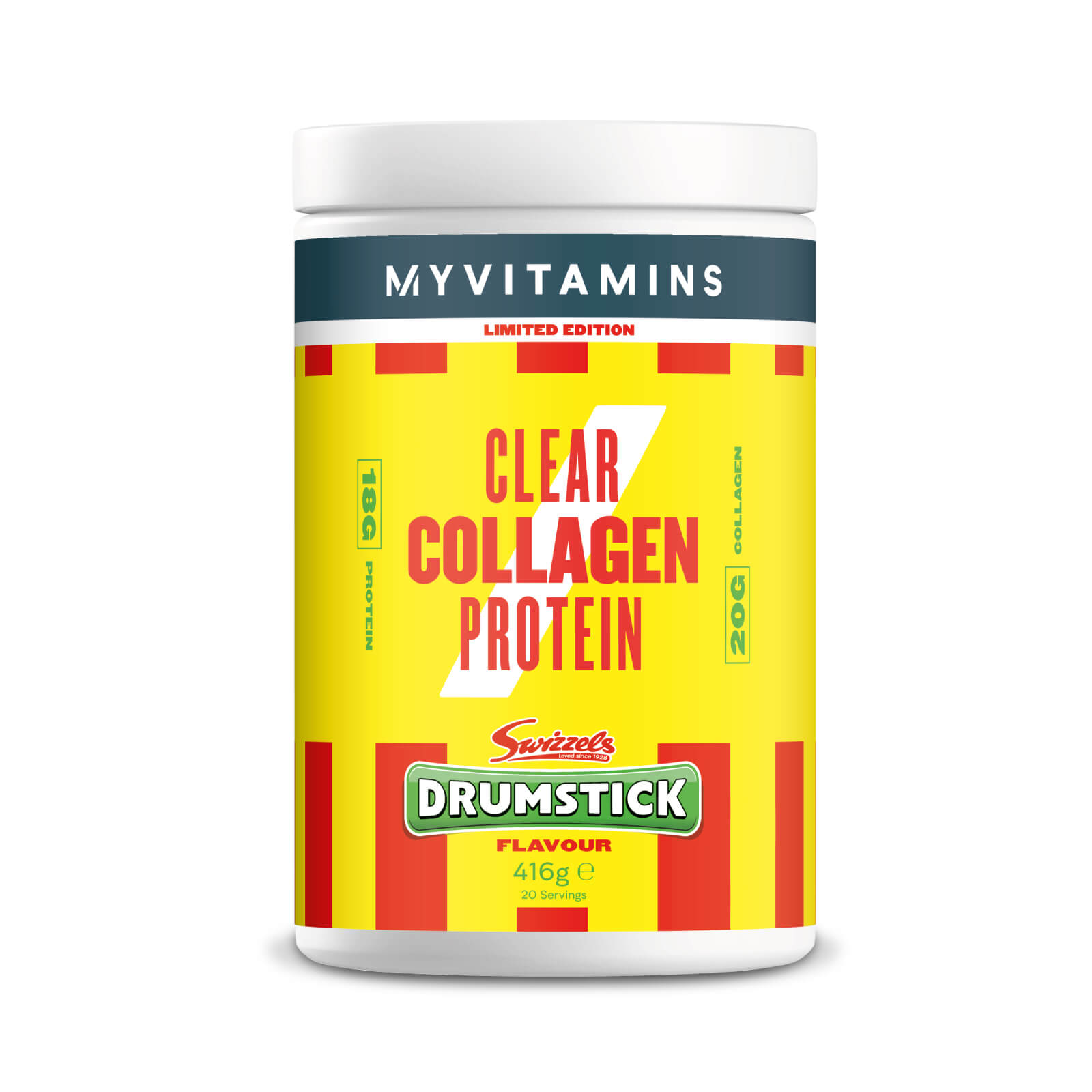 Clear Collagen – Drumstick (Swizzels)