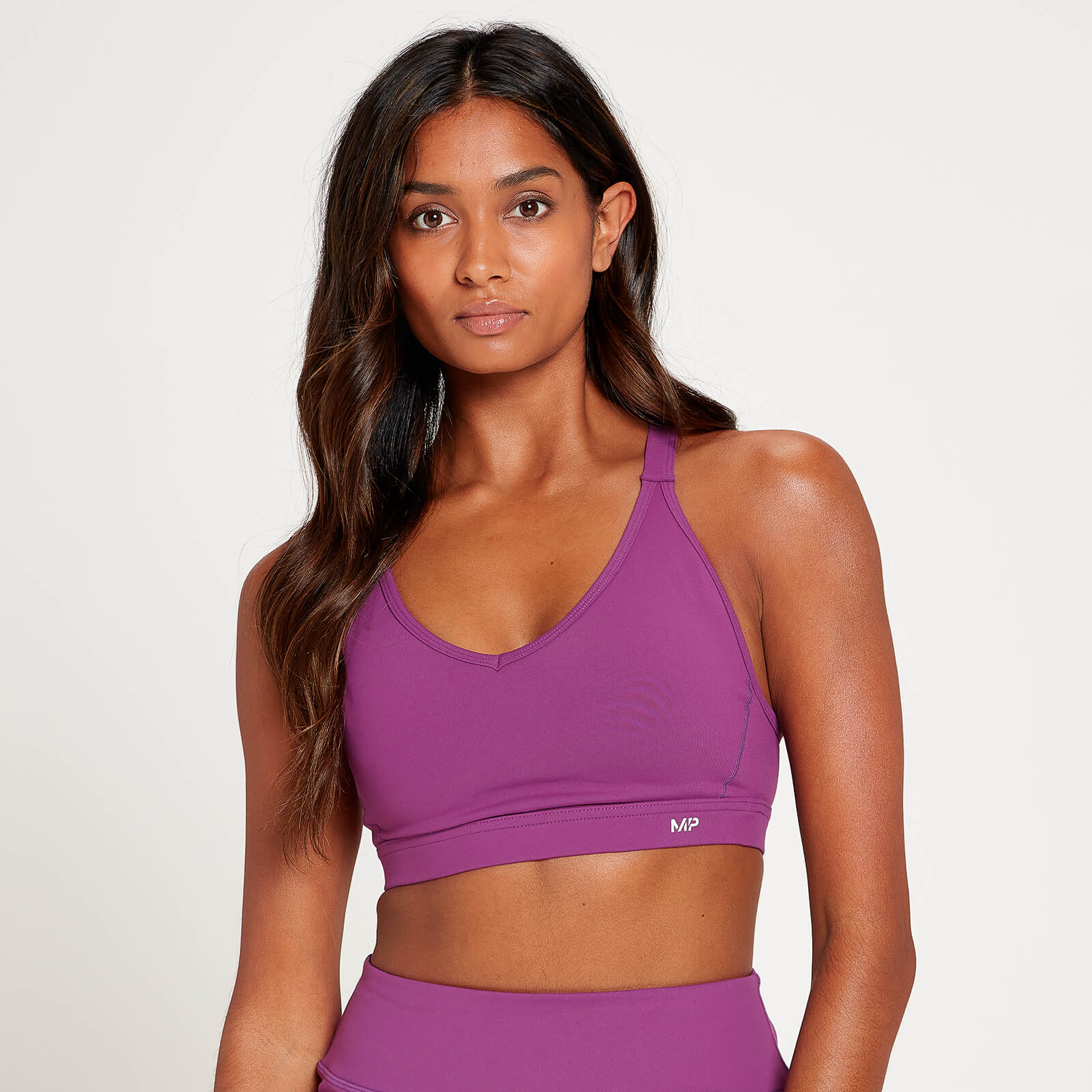 MP Women's Power Mesh Sports Bra - Purple