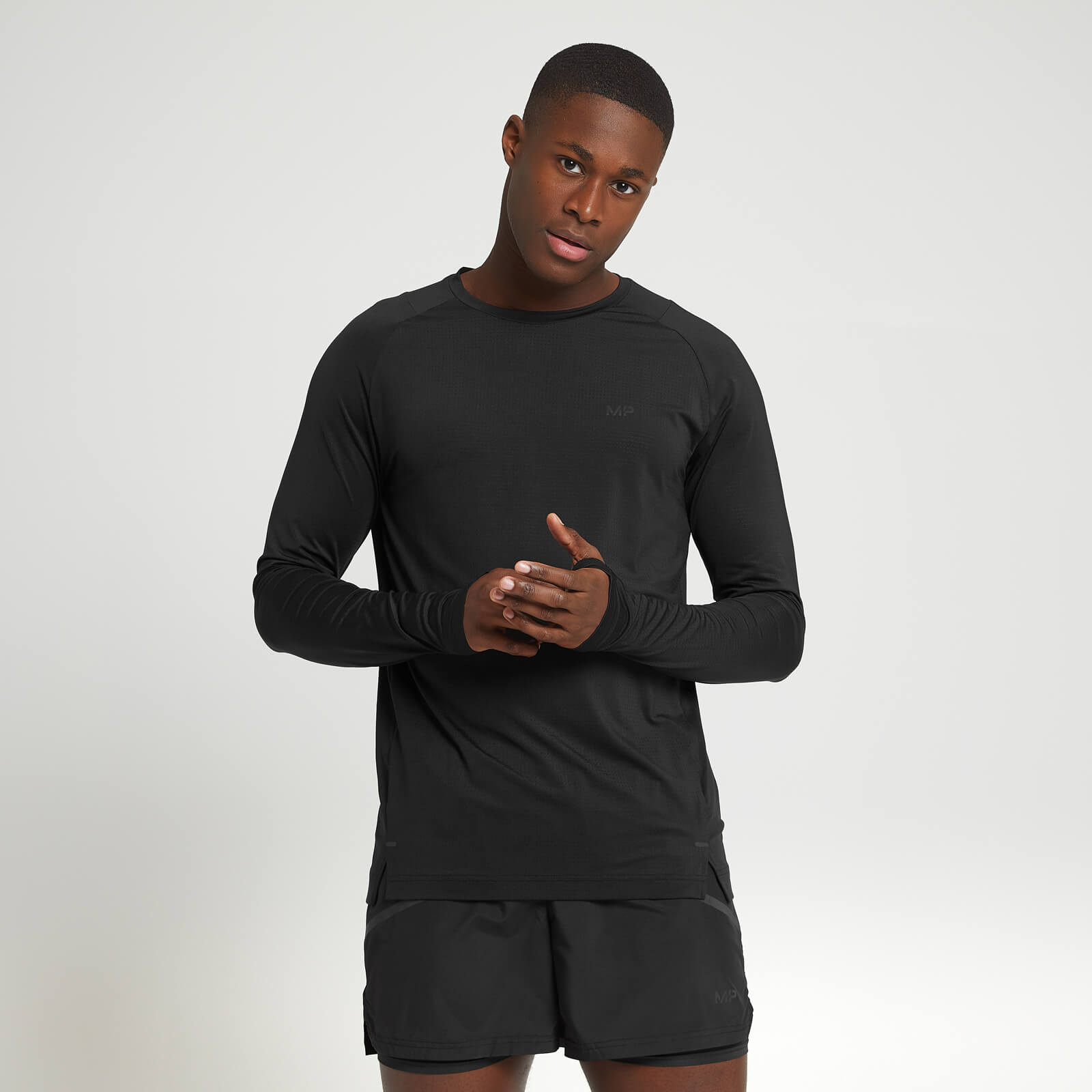 T-shirt à manches longues MP Velocity Ultra pour hommes – Noir - XS
