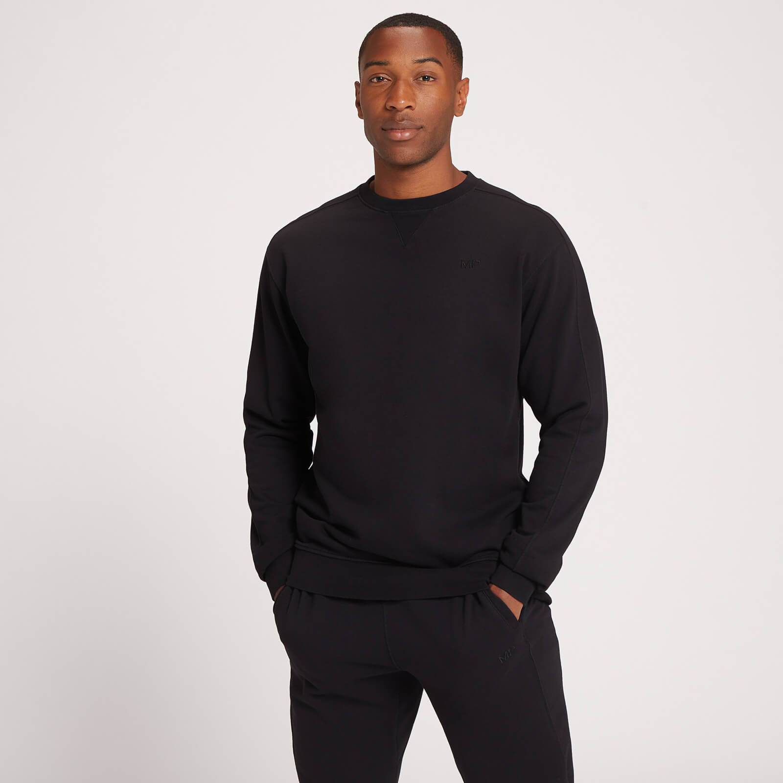 Sweatshirt com Decote Redondo Dynamic Training da MP para Homem - Washed Black