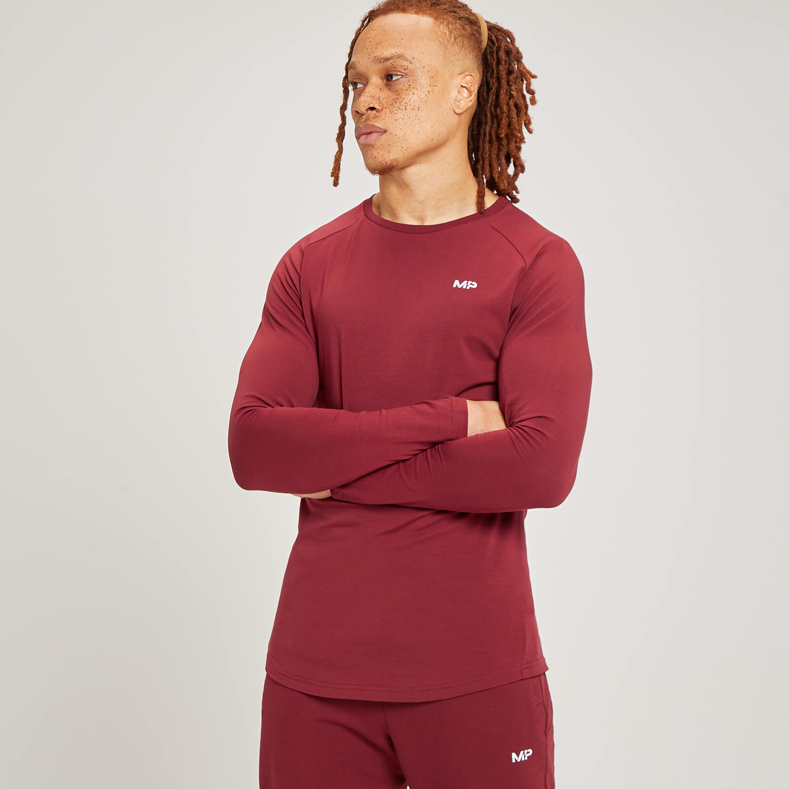 MP Men's Form Long Sleeve Top - Scarlet