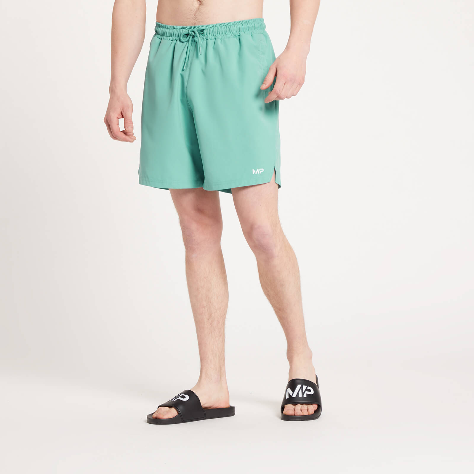 Мъжки шорти за плуване MP Pacific — опушено зелено - XS