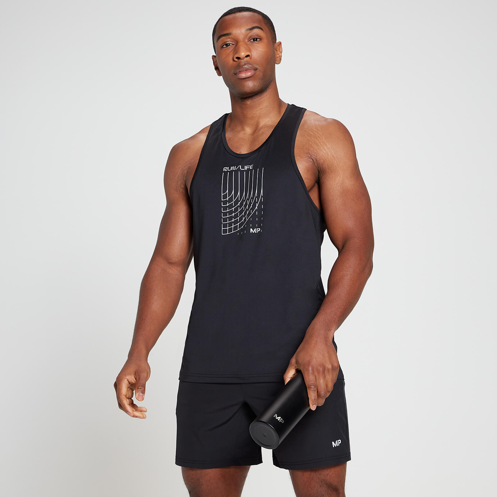 MP muška stringer majica bez rukava za trening Run Graphic – crna