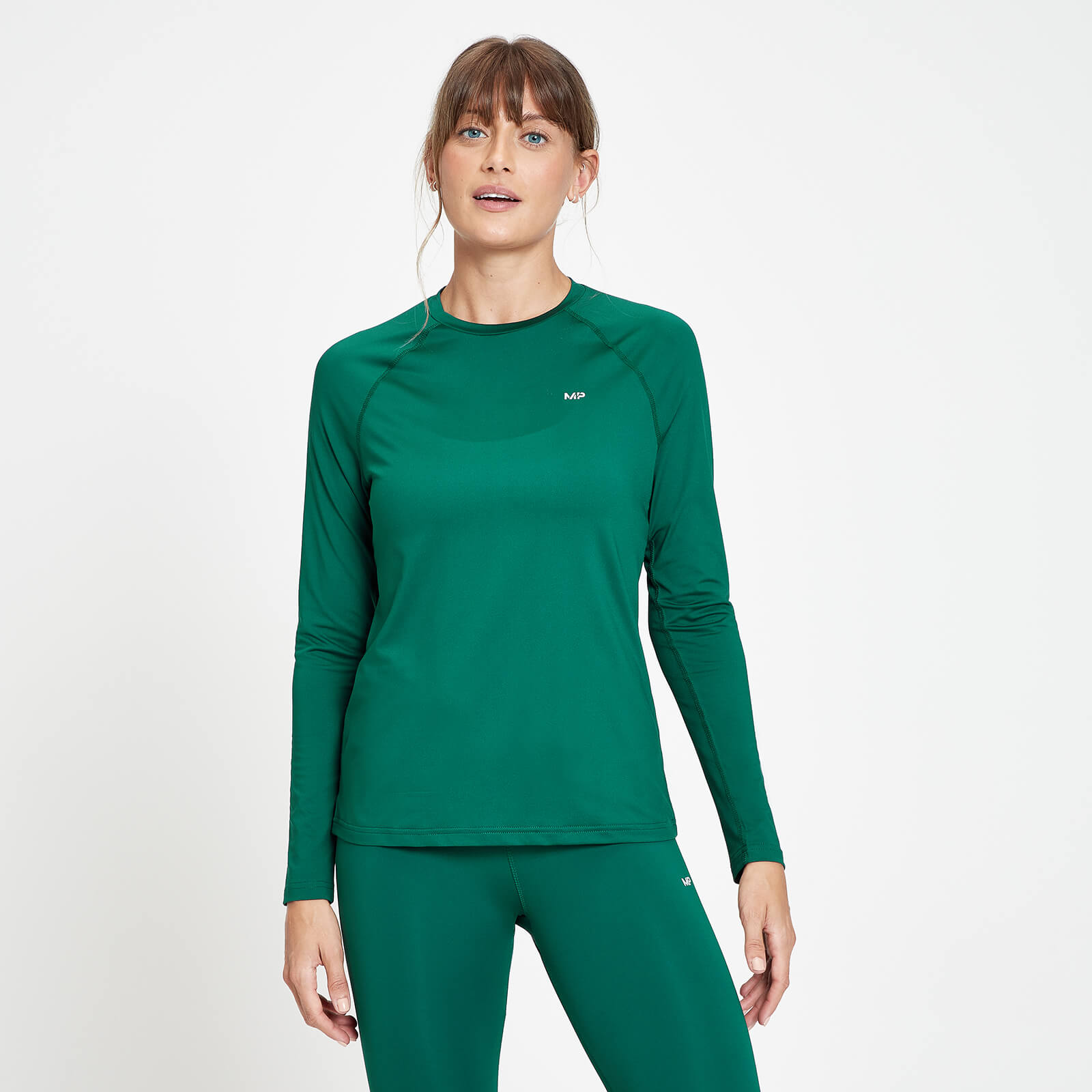 Дамска спортна тениска с дълъг ръкав Repeat на MP - зелено