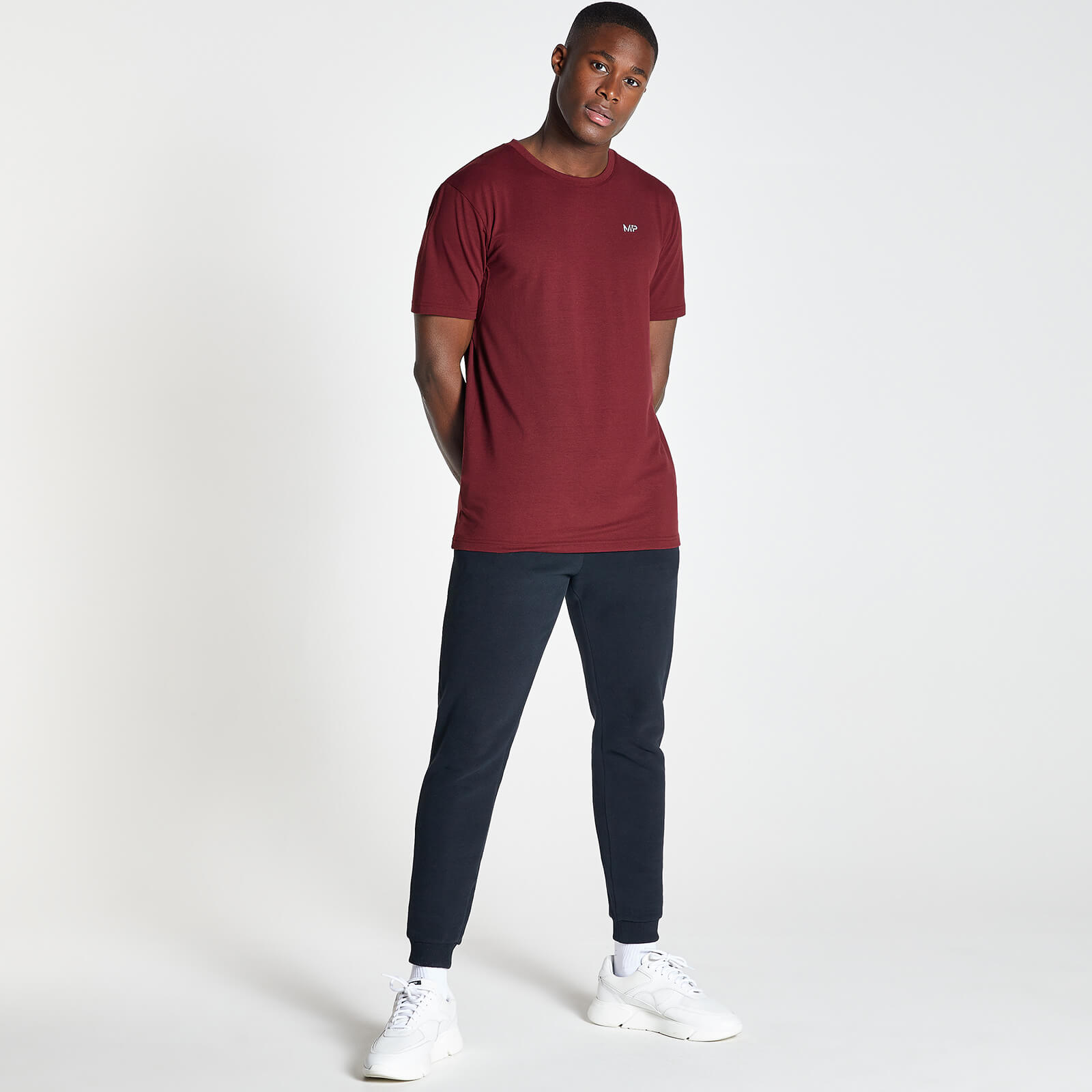 Essentials 基礎系列 Drirelease 男士短袖 T 恤 - 酒紅 - XS