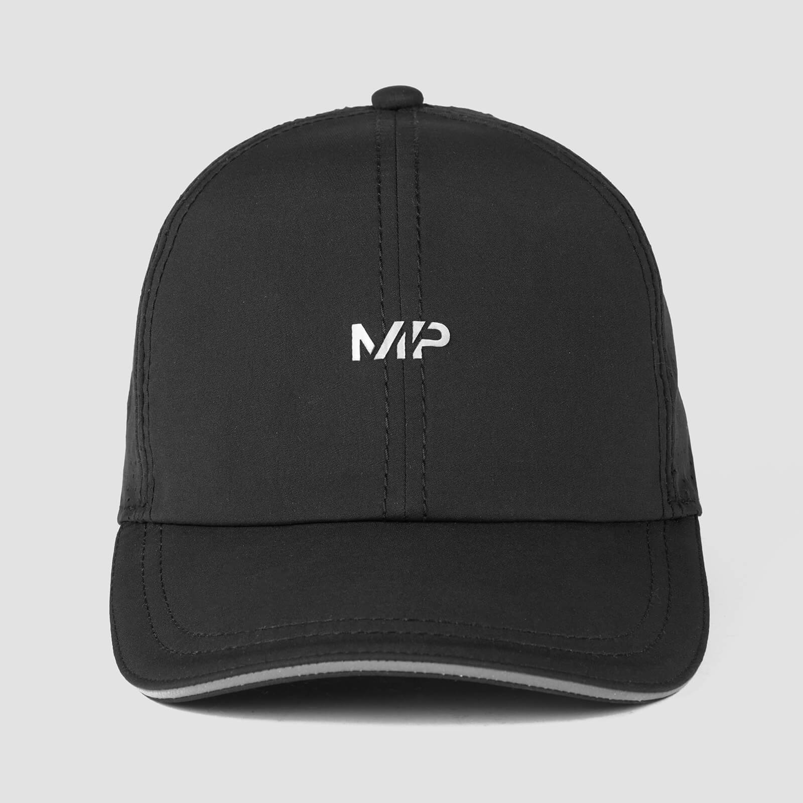 MP หมวกแก๊ปออกกำลังกาย ระบายอากาศ - สีดำ/สะท้อนแสง