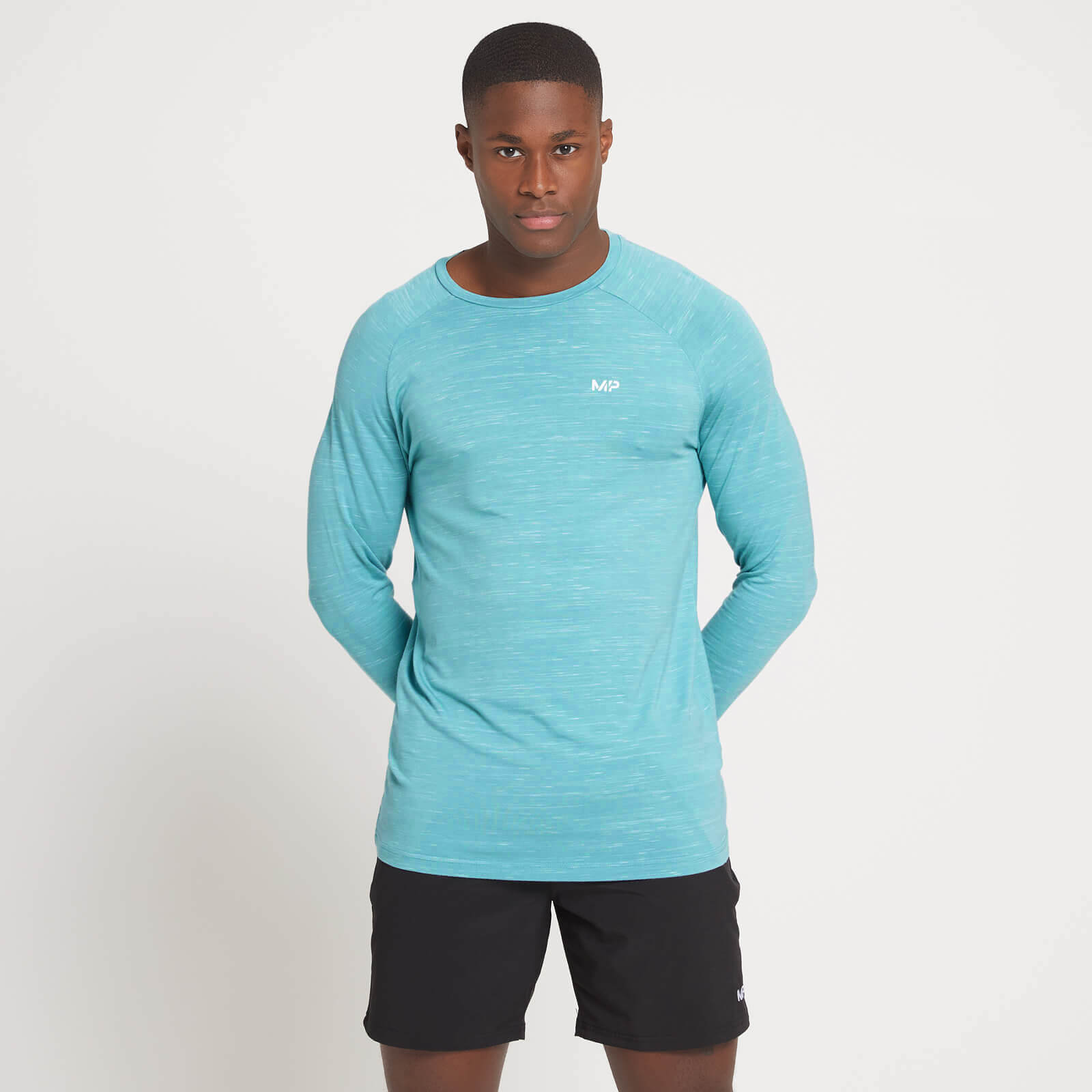 MP Men's Performance Long Sleeve Top - Smoke Green Marl