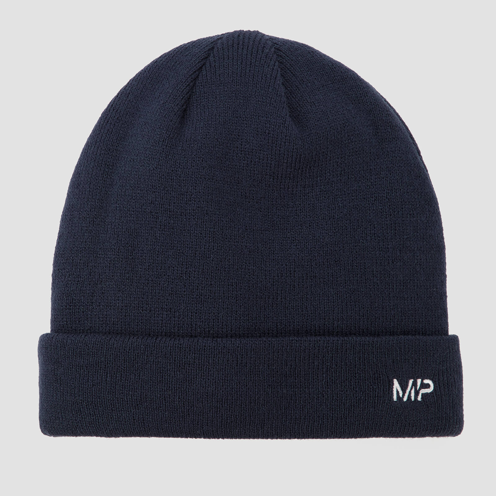 Плетена шапка на MP - морска/бяла