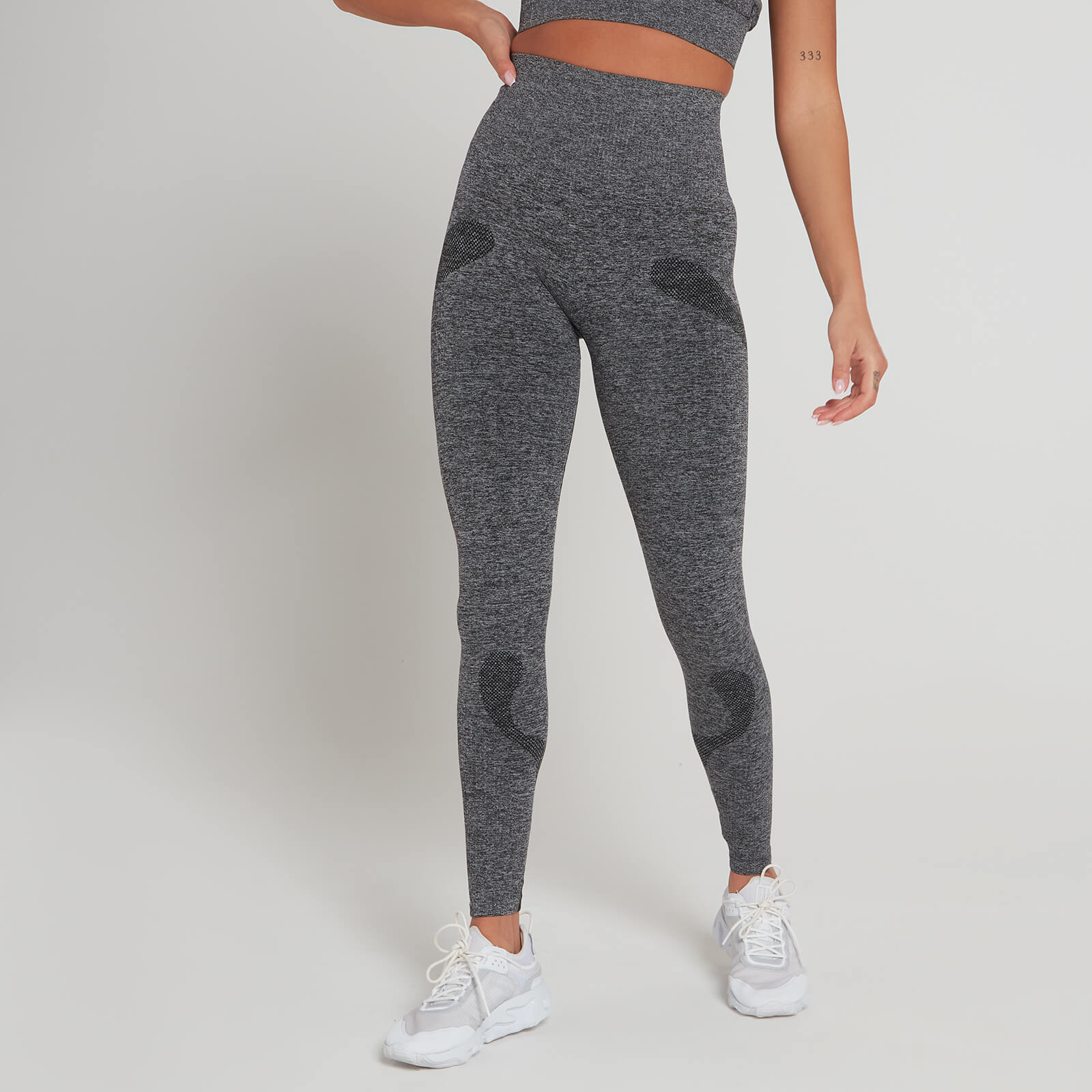 Leggings Seamless Dynamic Training da MP para Senhora - Preto Lavado