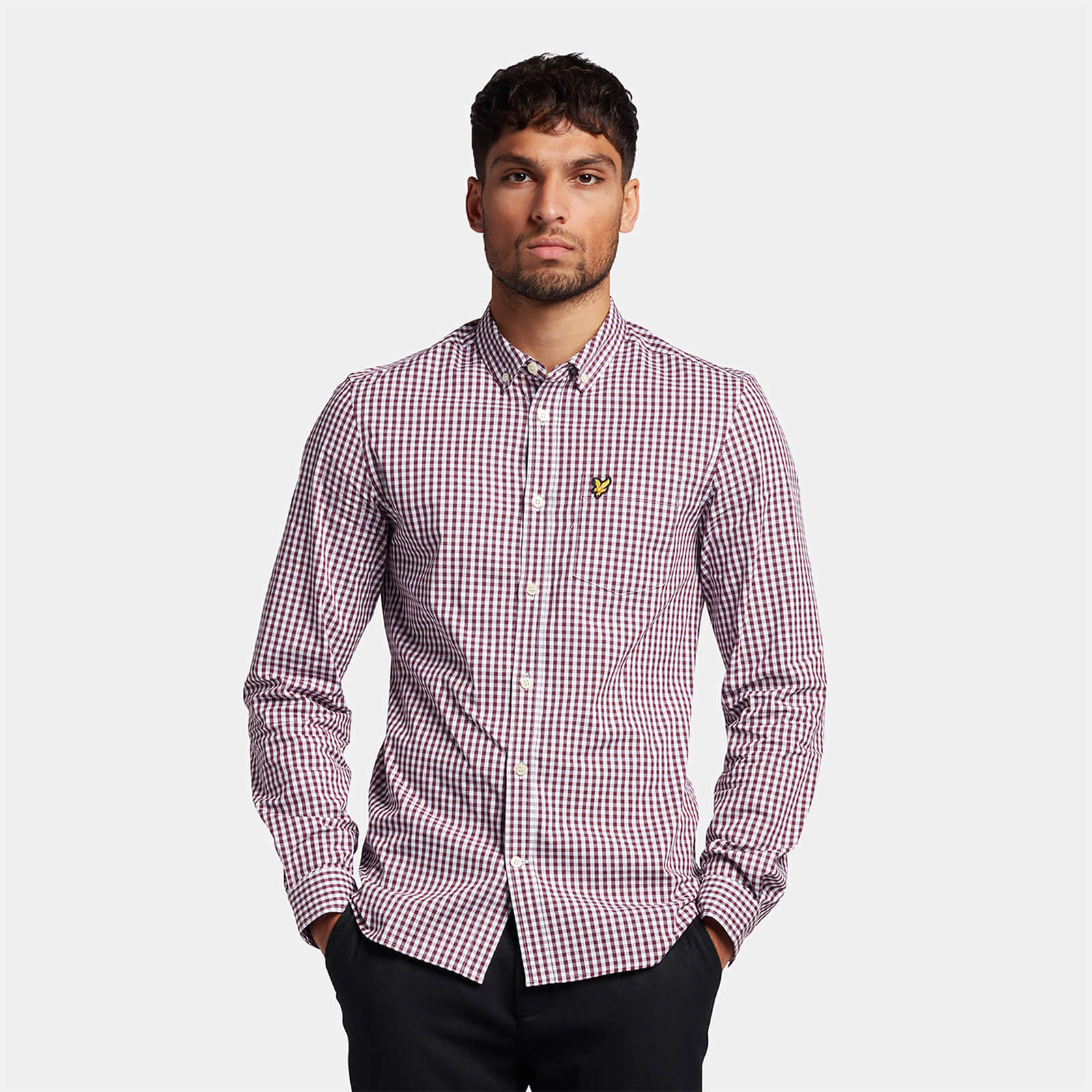 Lyle and scott gingham shirt clearance
