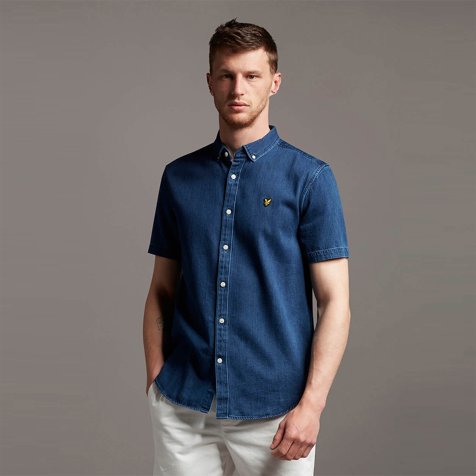 Lyle and scott denim shirt Clearance