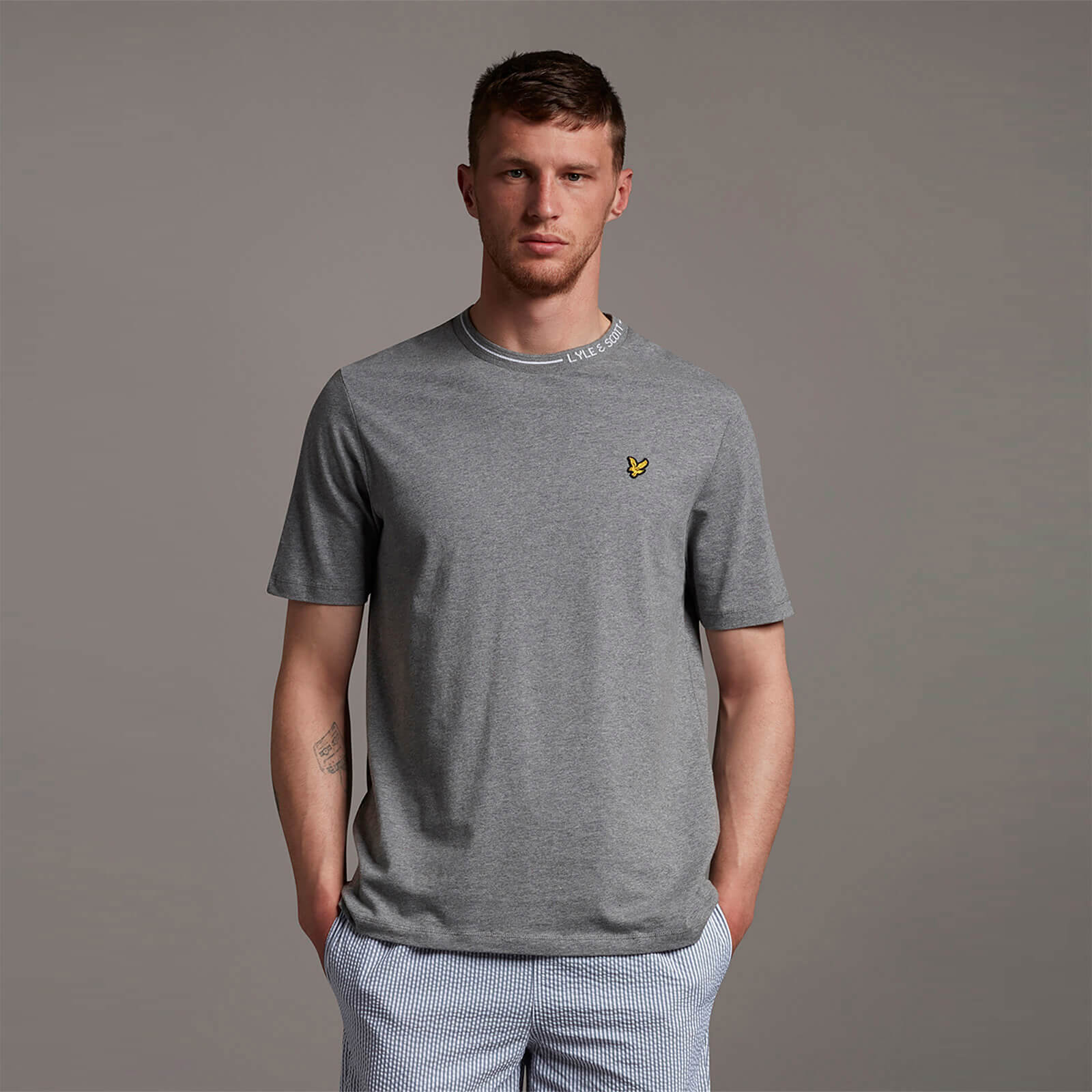 Lyle and scott t shirt grey