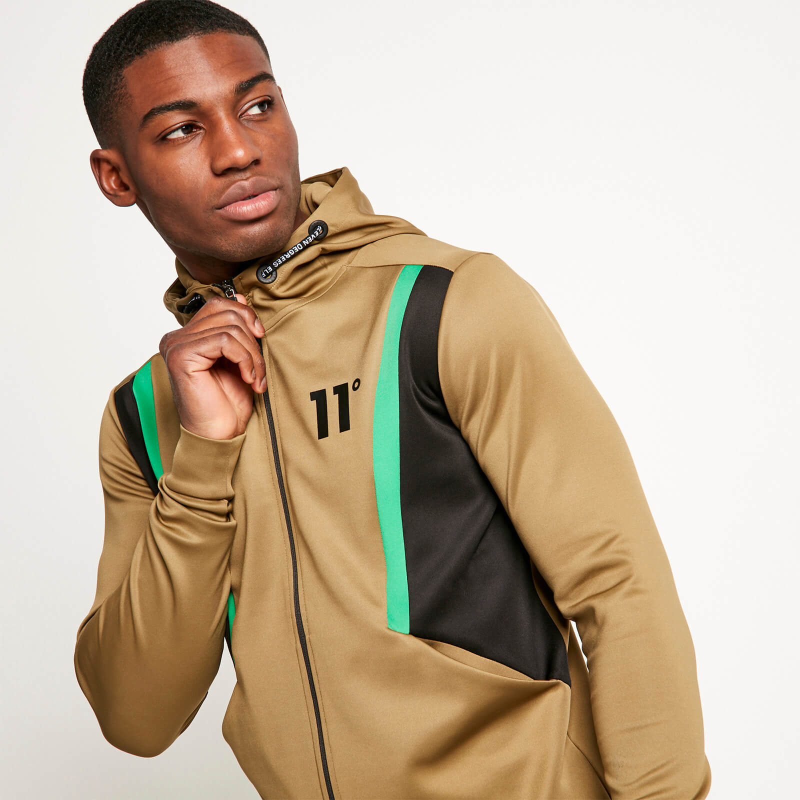 11 degrees green hoodie 2025