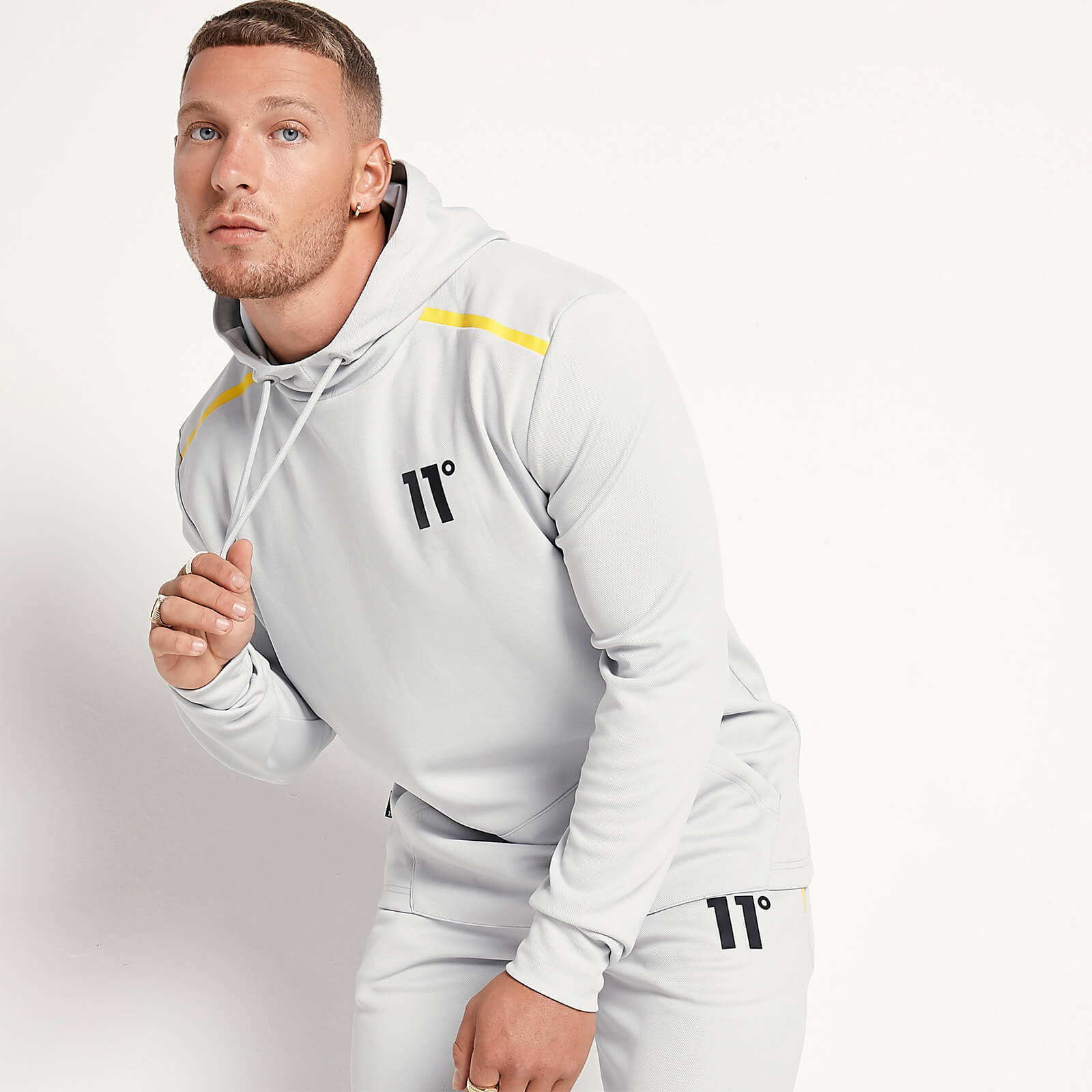 11 Degrees Rise Pullover Hoodie Vapour Grey
