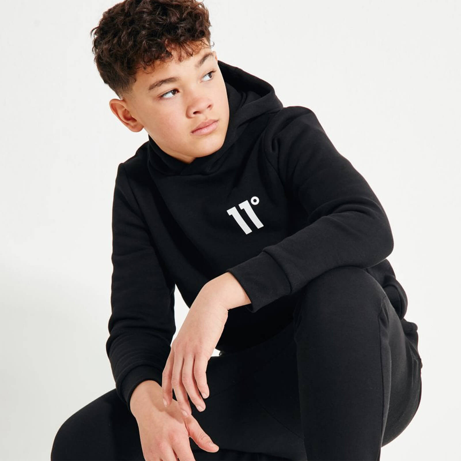 11 Degrees Junior Core Pullover Hoodie Black 11 Degrees
