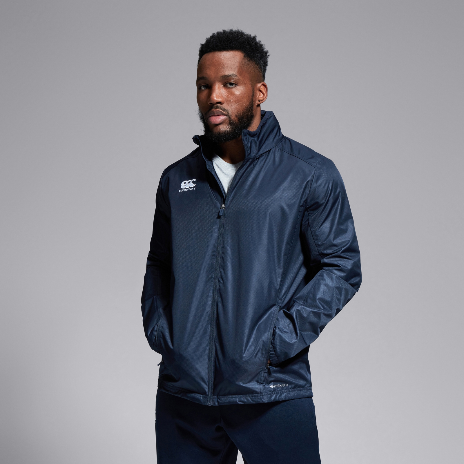 Full zip rain jacket store