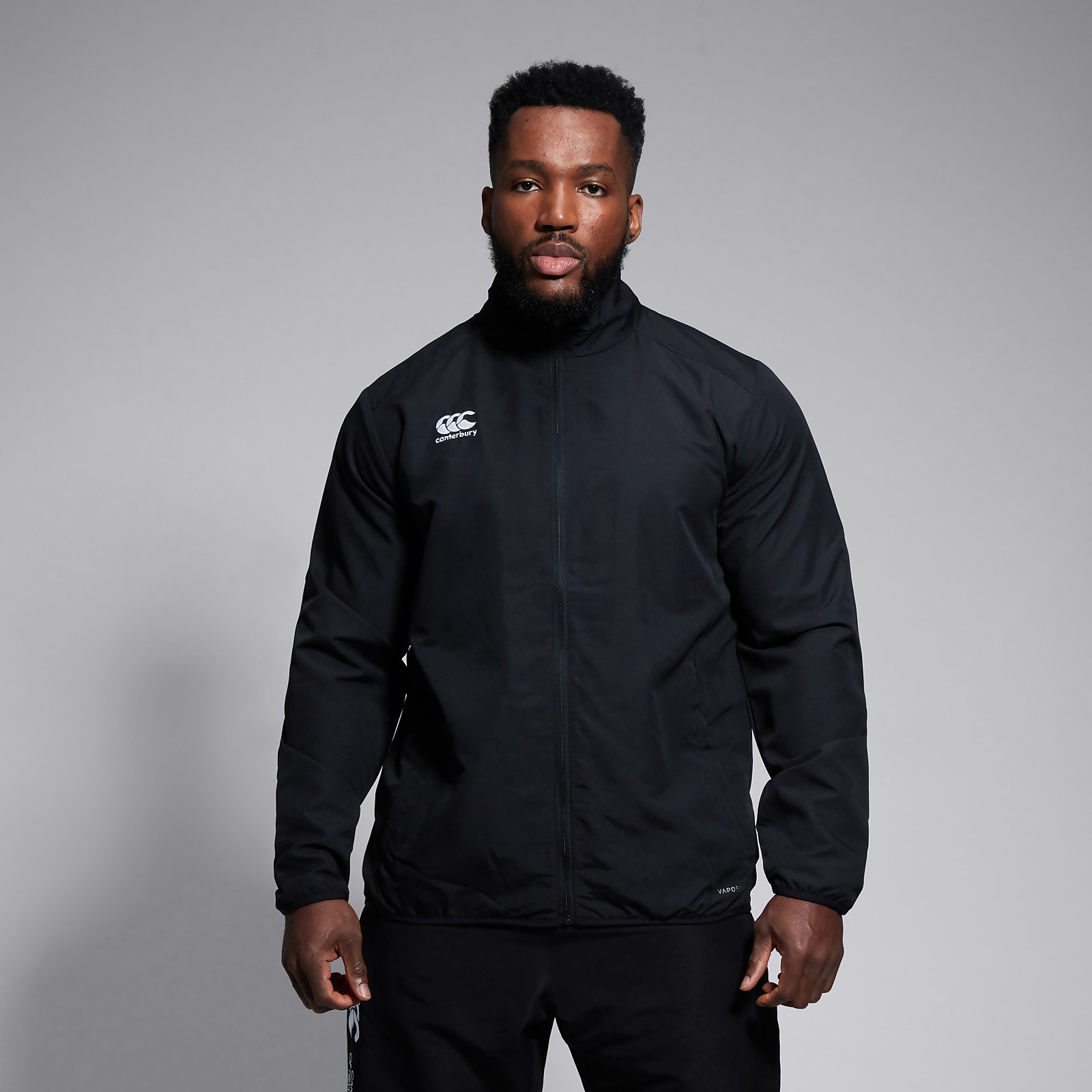 MENS CLUB TRACK JACKET BLACK Canterbury