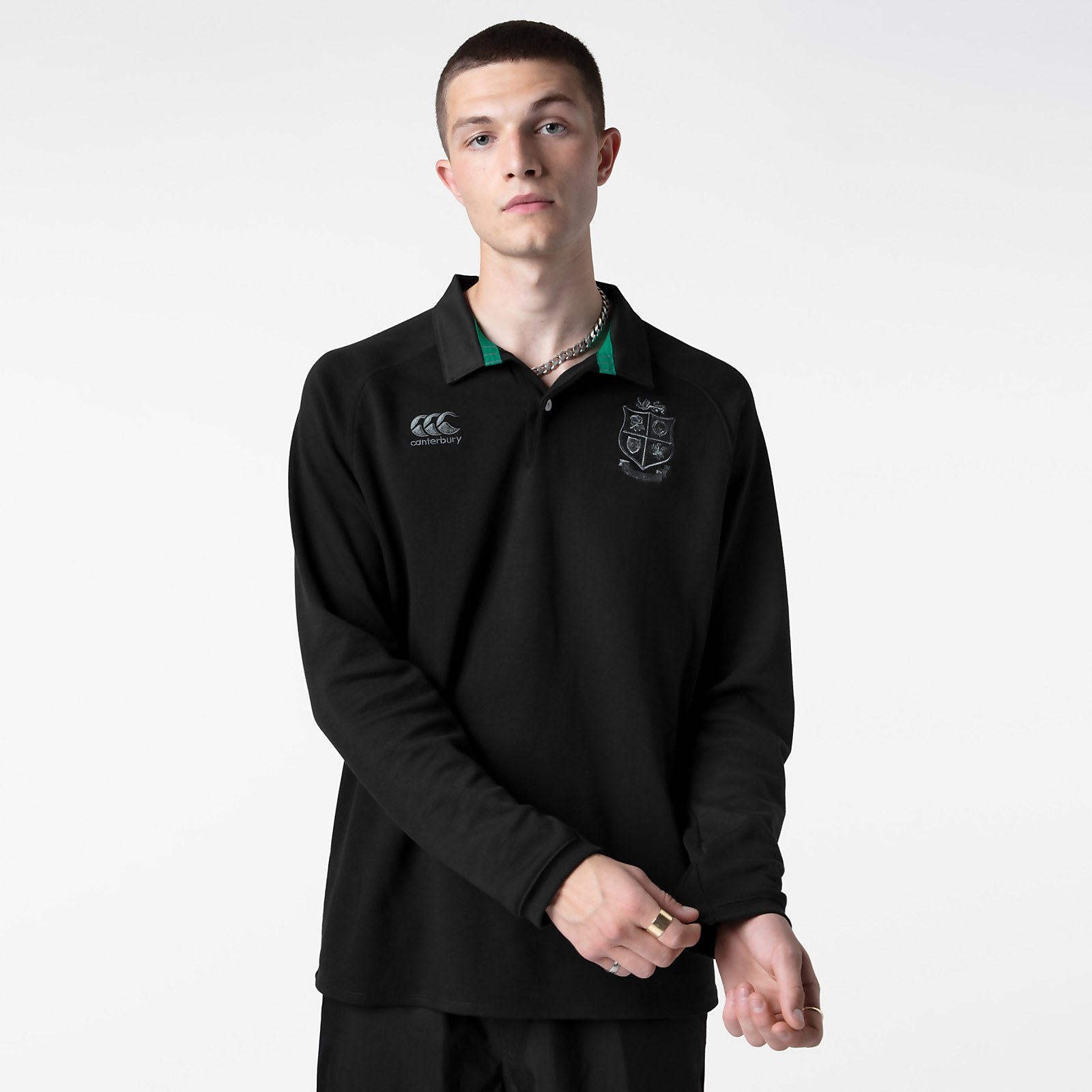 MENS BRITISH IRISH LIONS COTTON JERSEY BLACK Canterbury