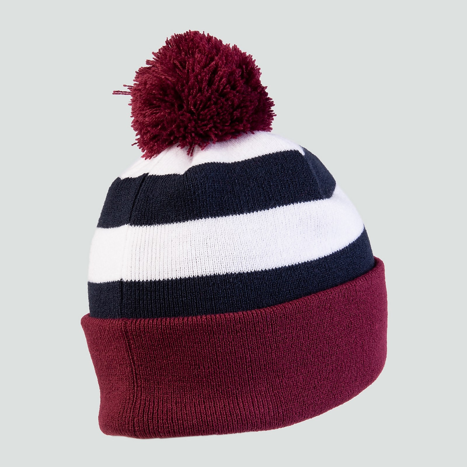 Maroon bobble hat sales