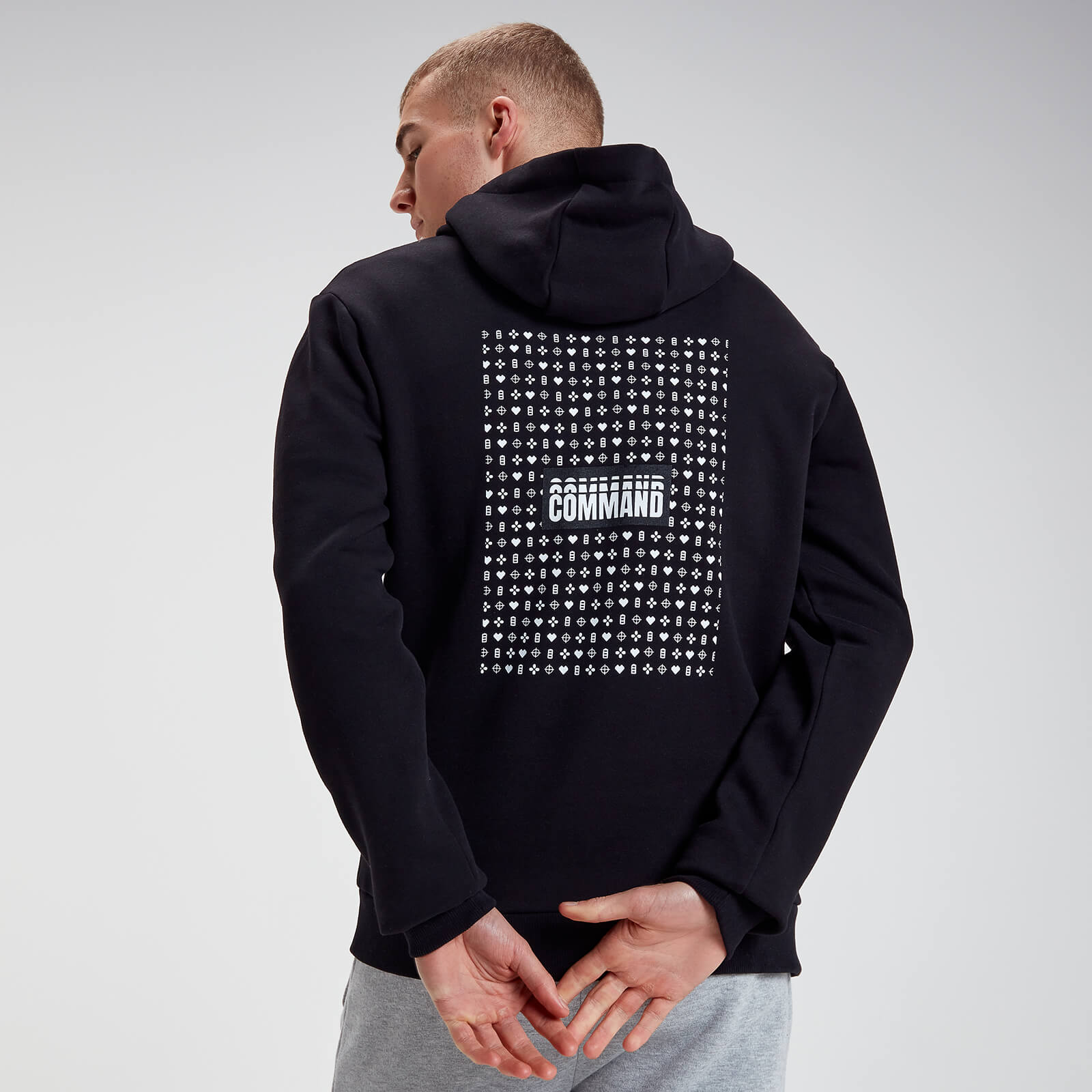 Command Astronaut Embroidered Hoodie - Black