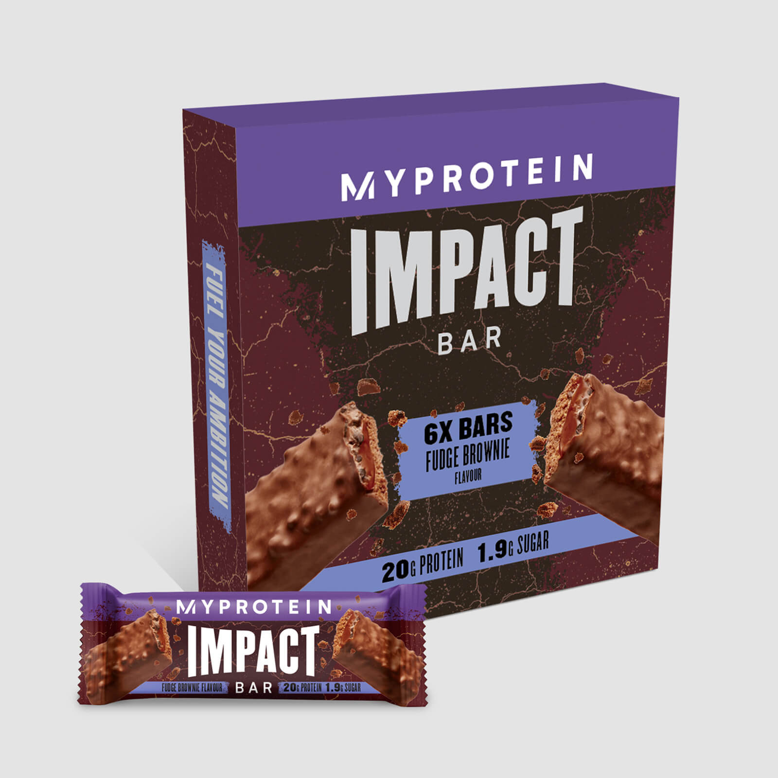 Pločica Impact Protein - 6Bars - Fudge Brownie