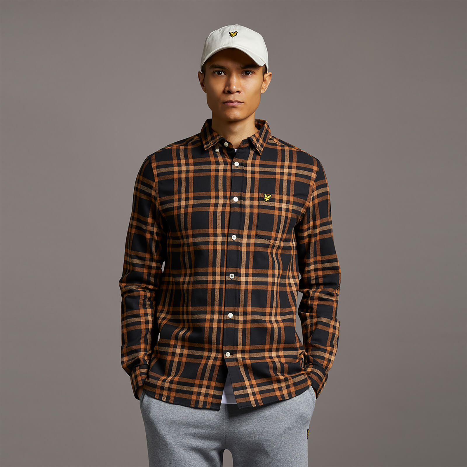Lyle and scott flannel shirt clearance