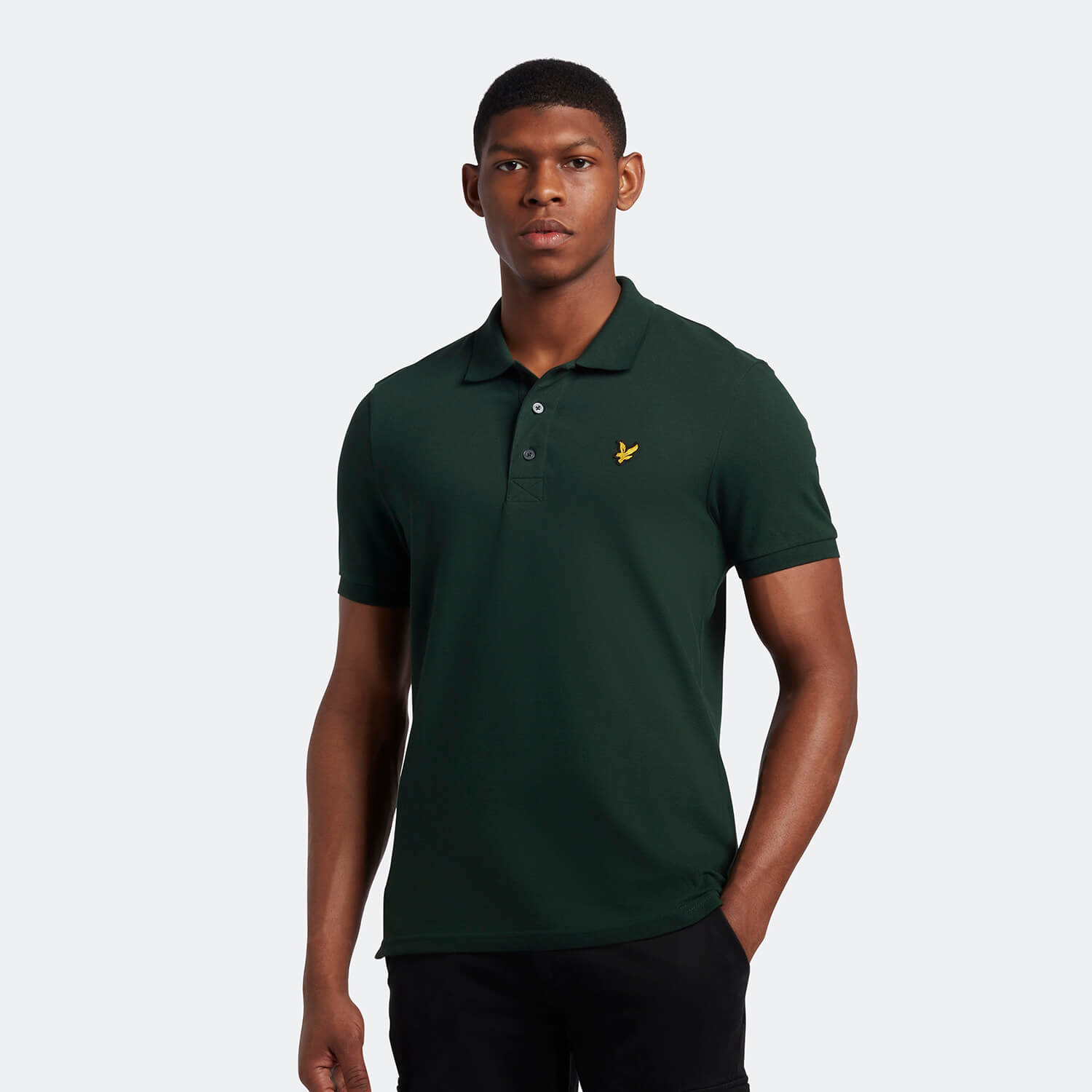 Polo shirt dark green clearance