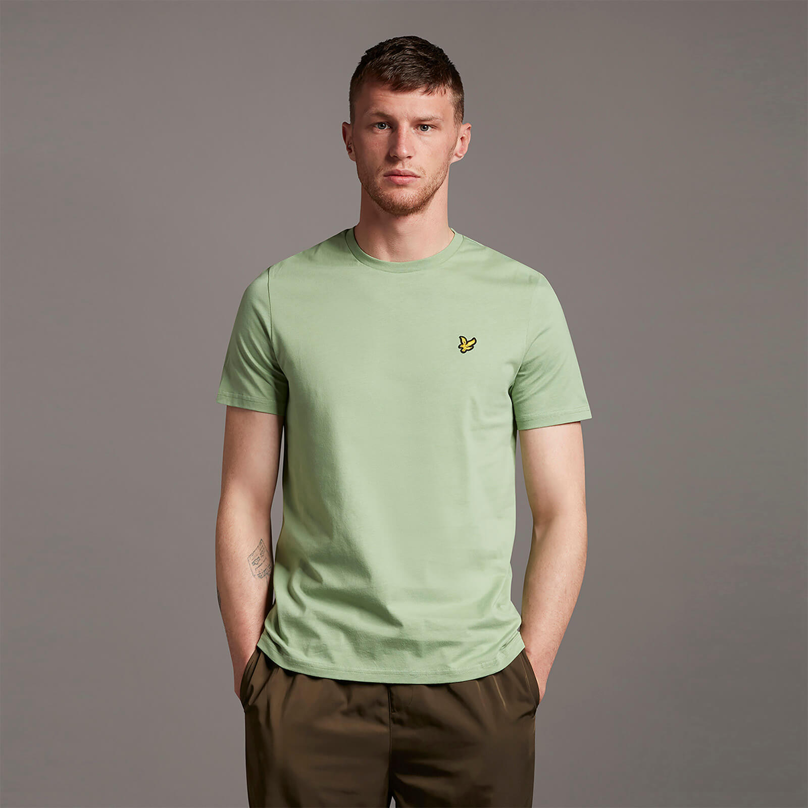 Lyle and scott green t shirt Clearance