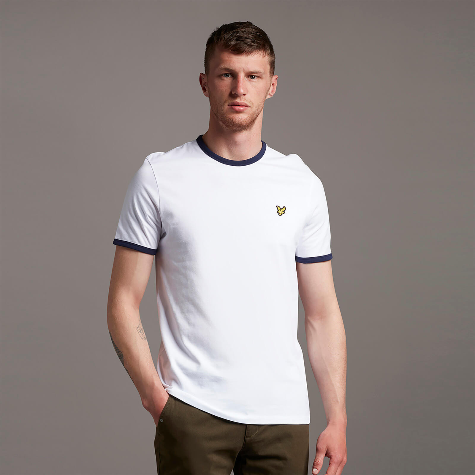 Lyle and scott ringer t shirt clearance