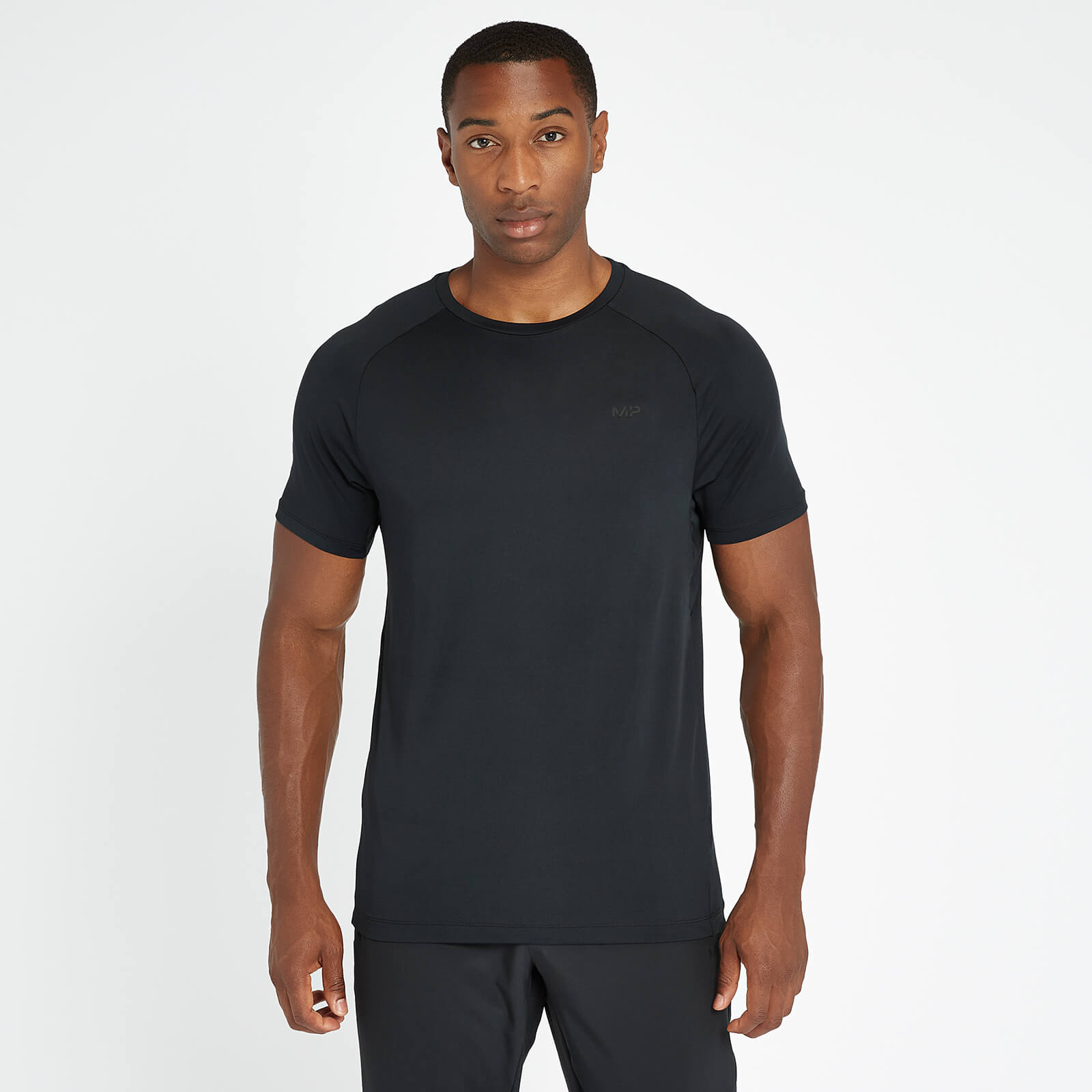 MP Training Ultra Мъжка тениска с къс ръкав — черна - XS