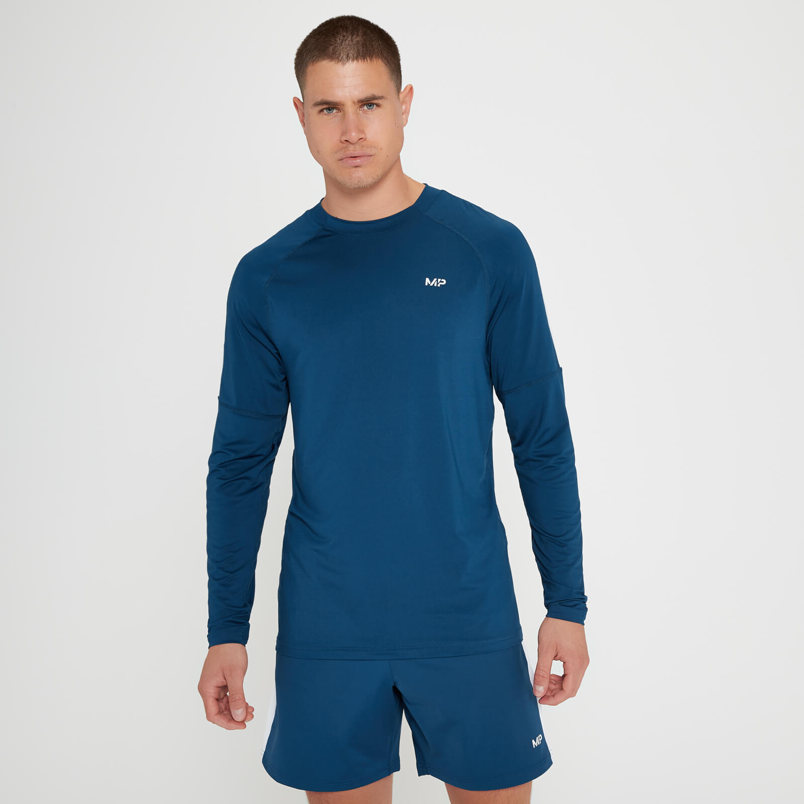 MP Men's Tempo Long Sleeve Top - Intense Blue