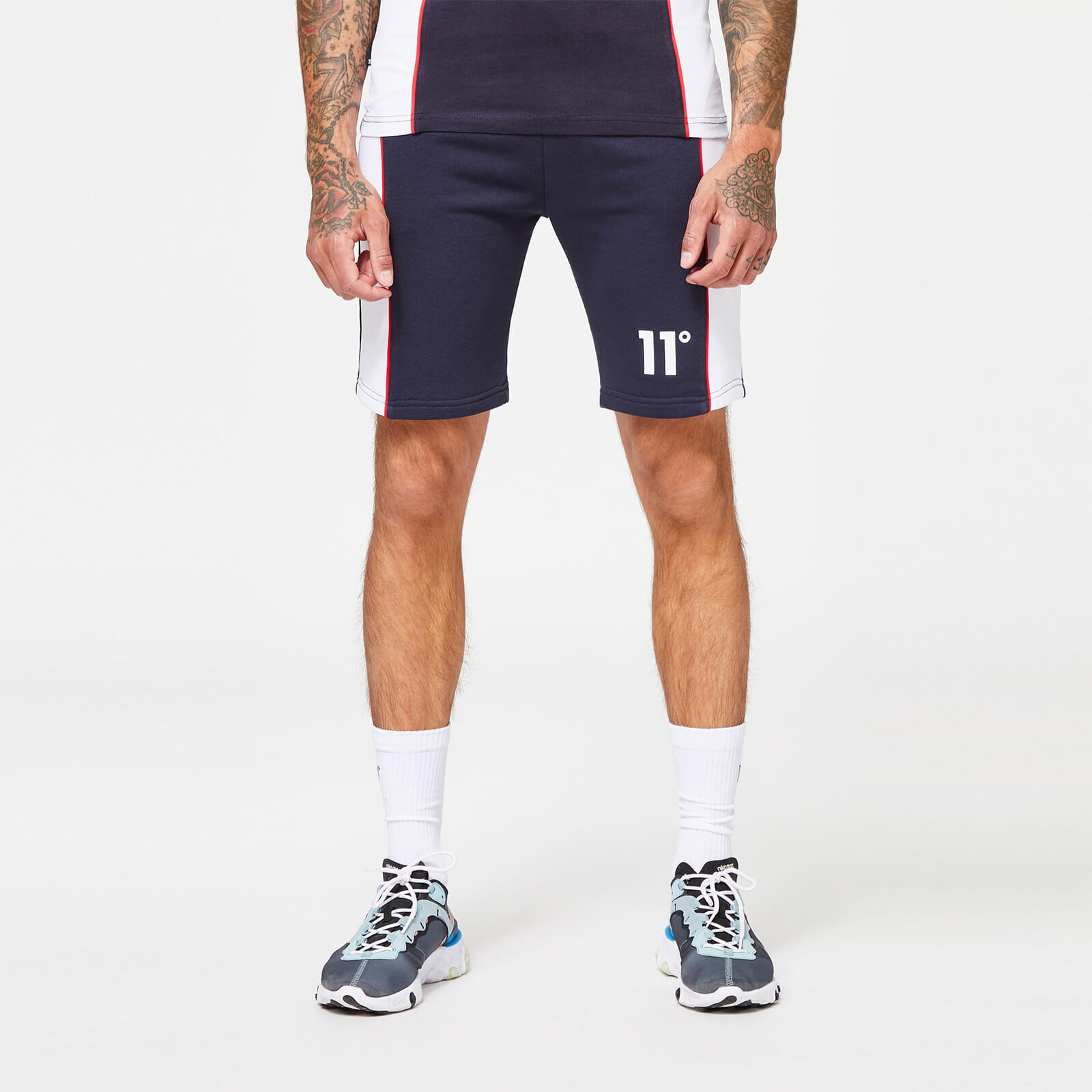 Piped sweat shorts on sale