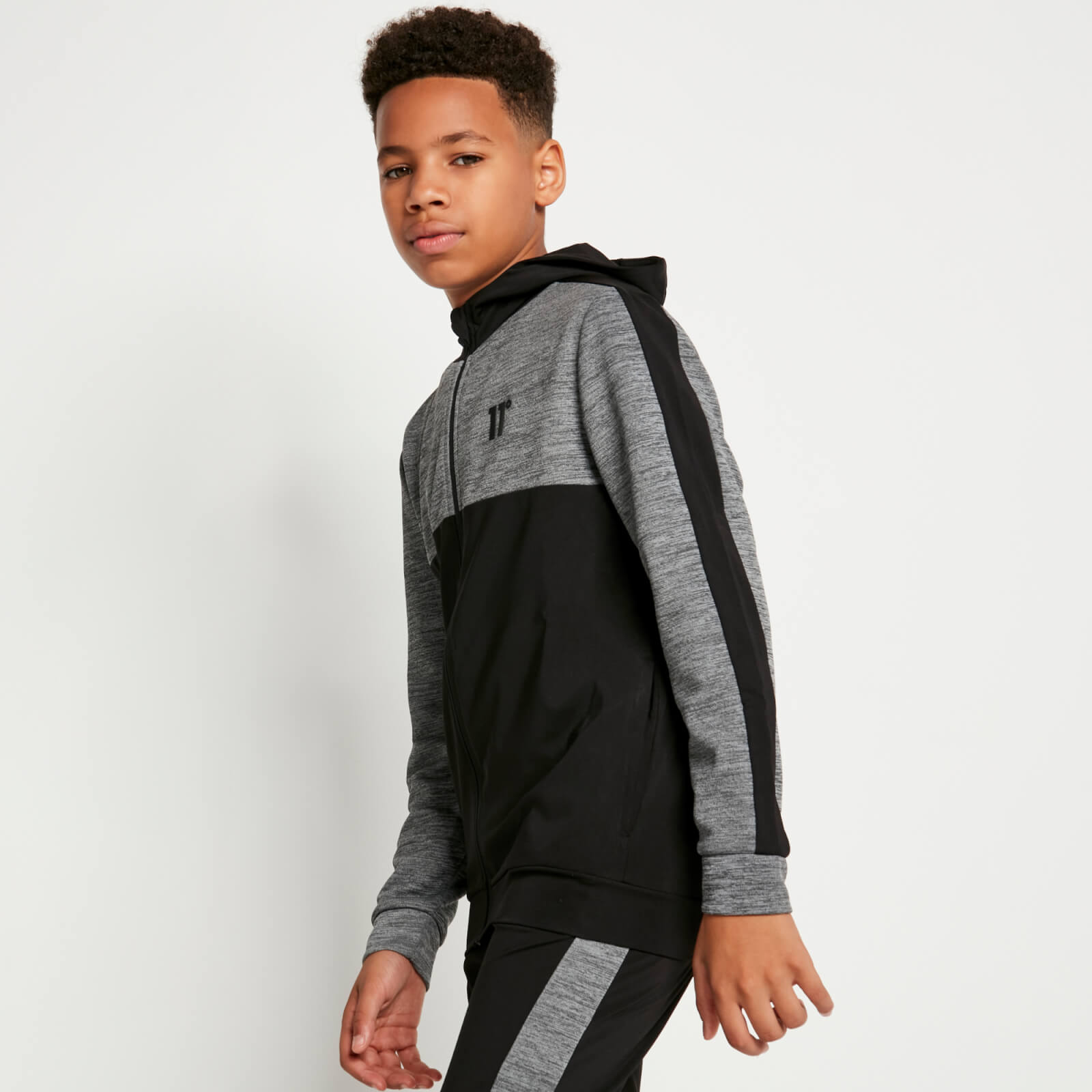 11 degrees store poly zipped hoodie
