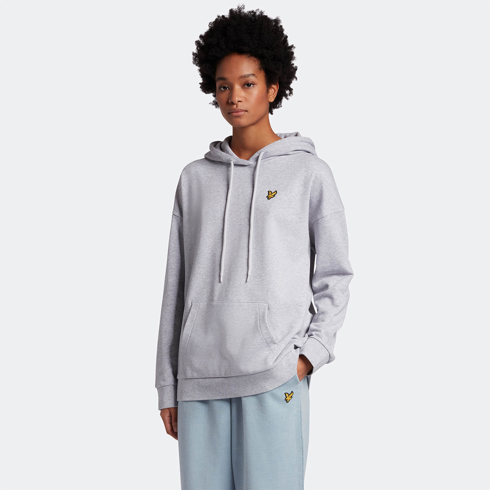 Women's Oversized Hoodie - Light Grey 