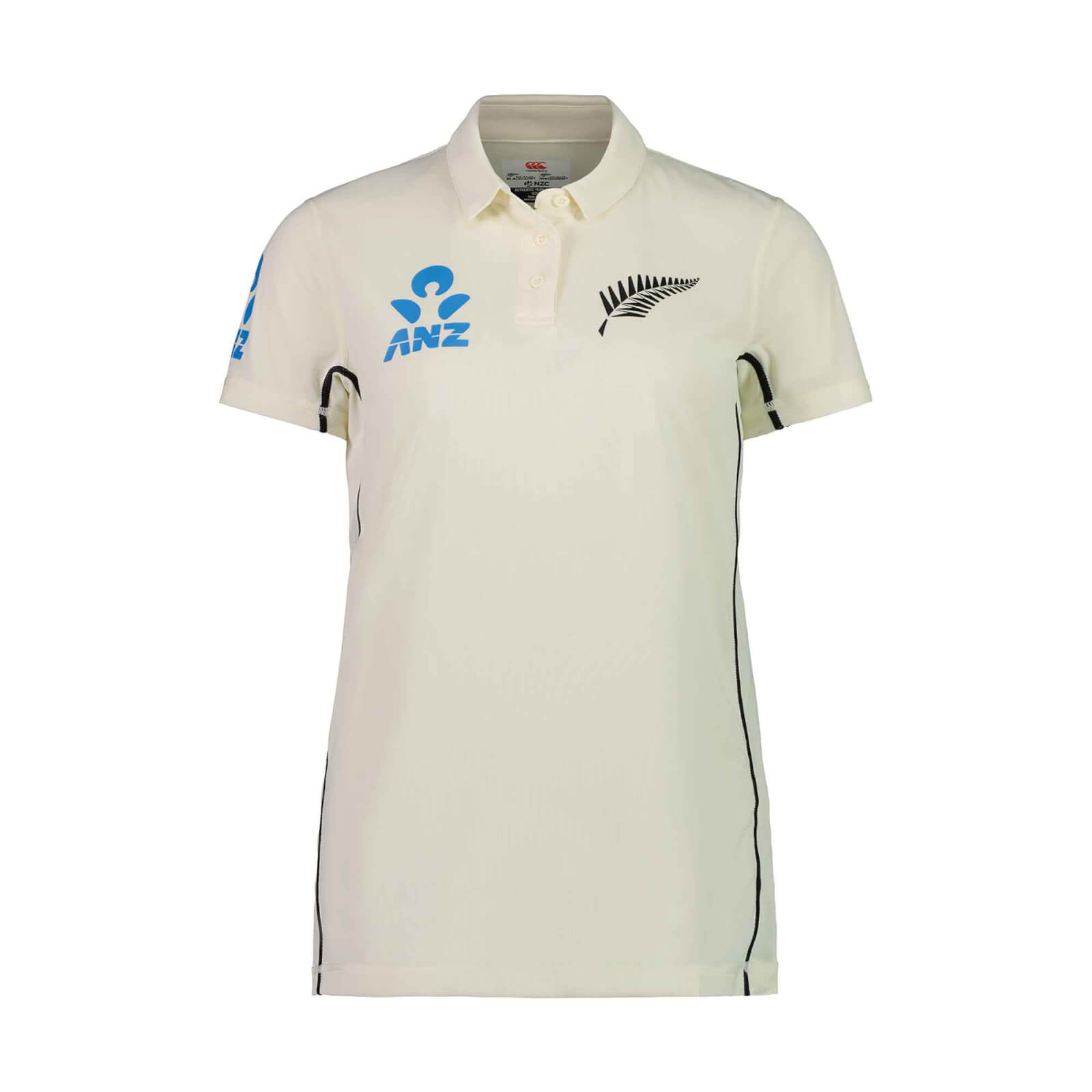 W BLACK CAPS REPLICA TEST SHIRT CRICKET CREAM Canterbury
