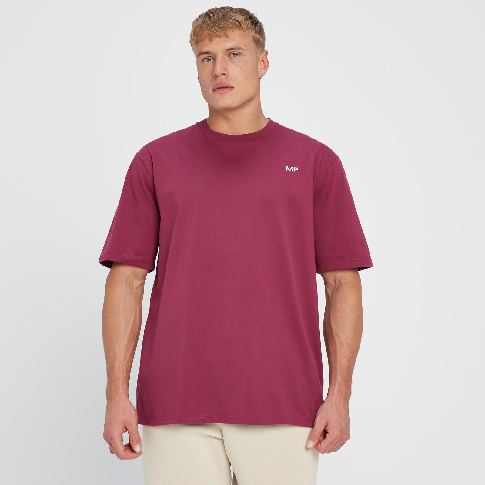 T-shirt oversize MP Rest Day pour hommes – Baie rouge