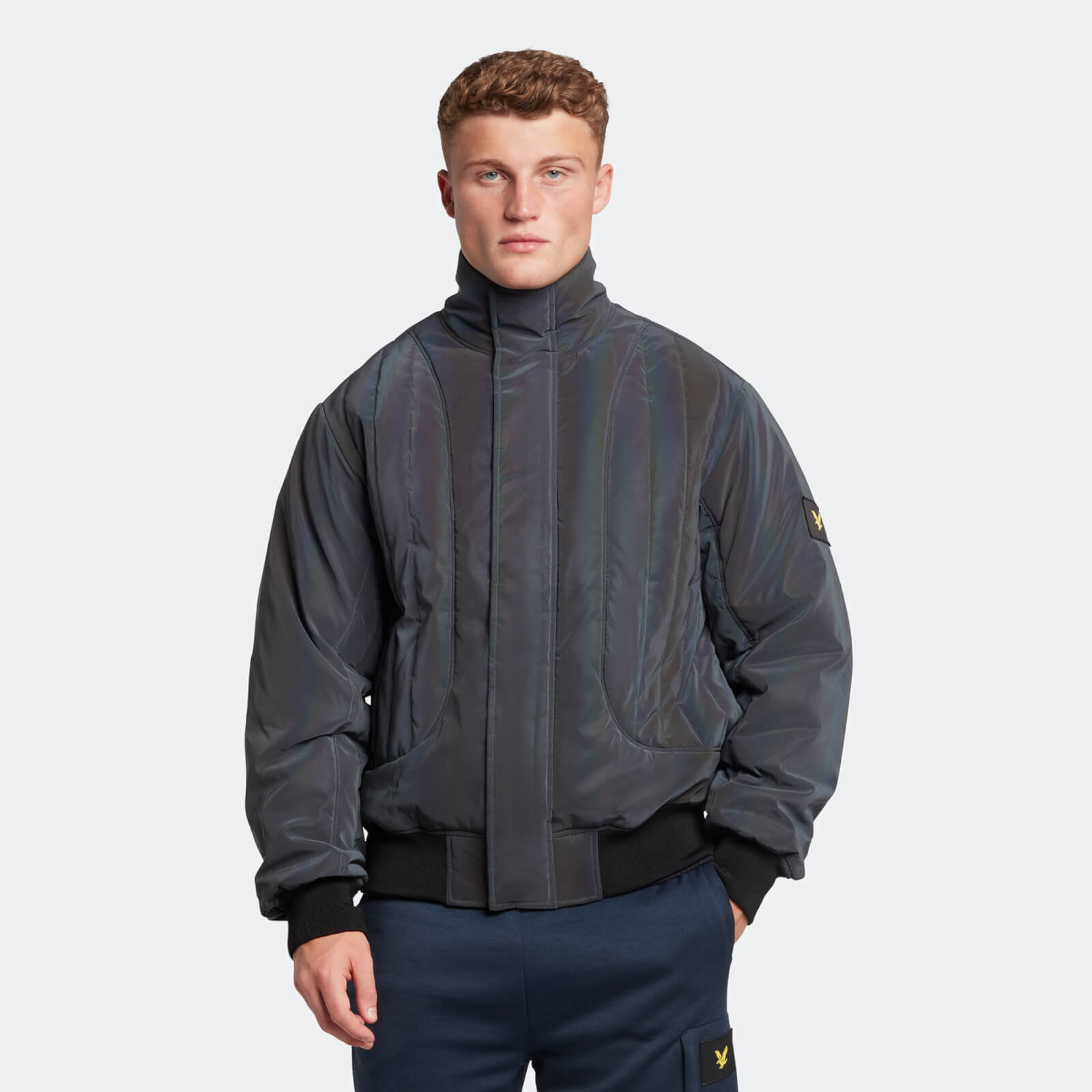 Men's Casuals Iridescent Padded Bomber 