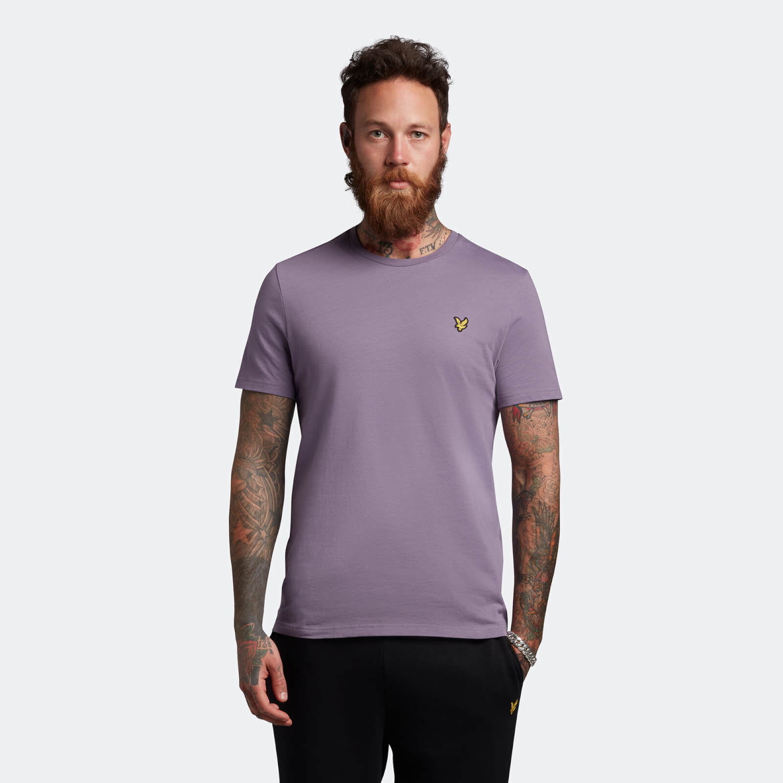 Purple lyle and scott t shirt Clearance