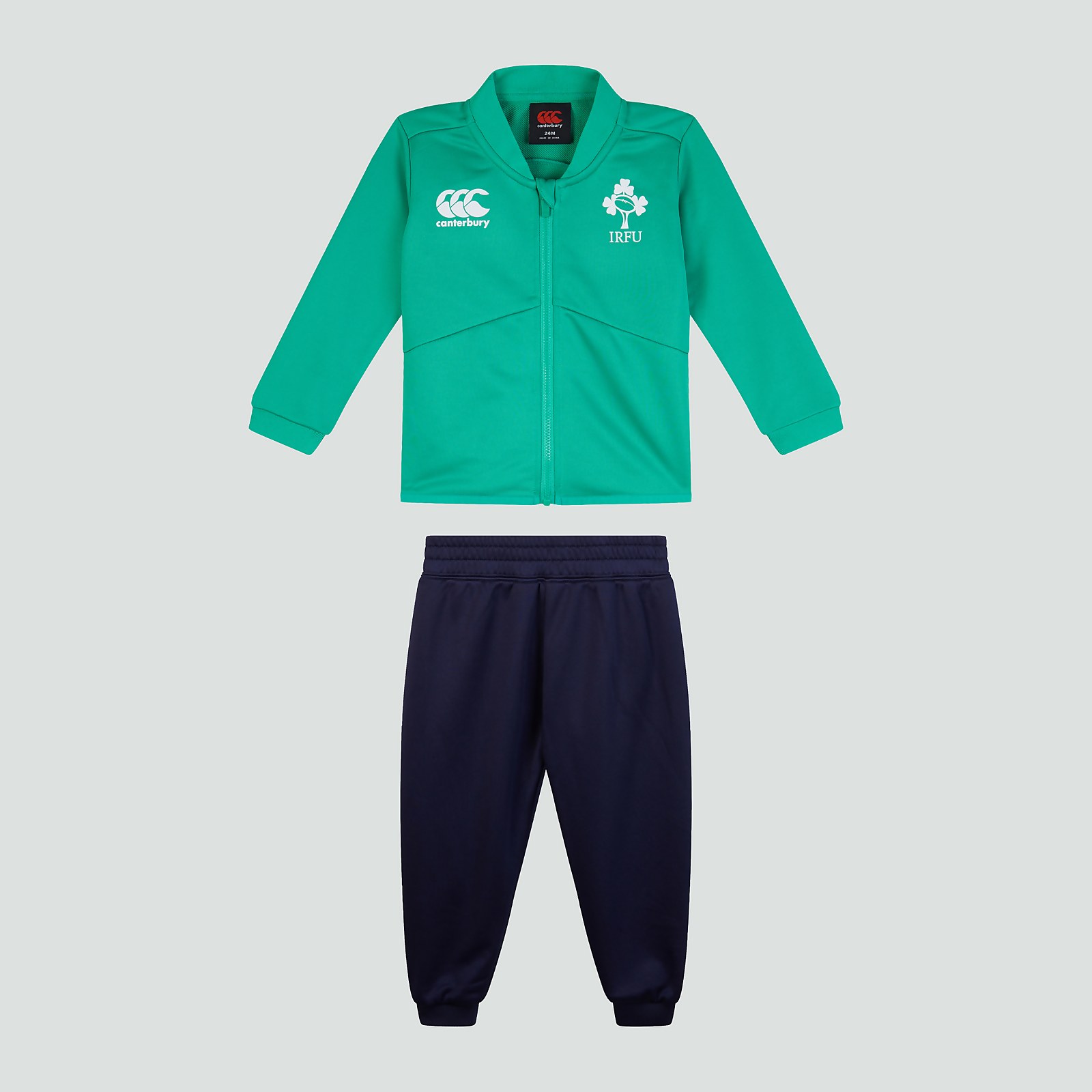 Infant tracksuit green top