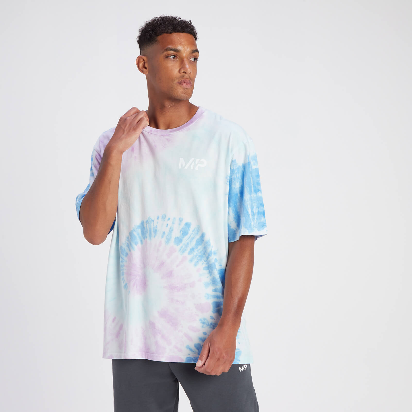 T-shirt oversize tie-dye MP Crayola – Blanc/Multicolore