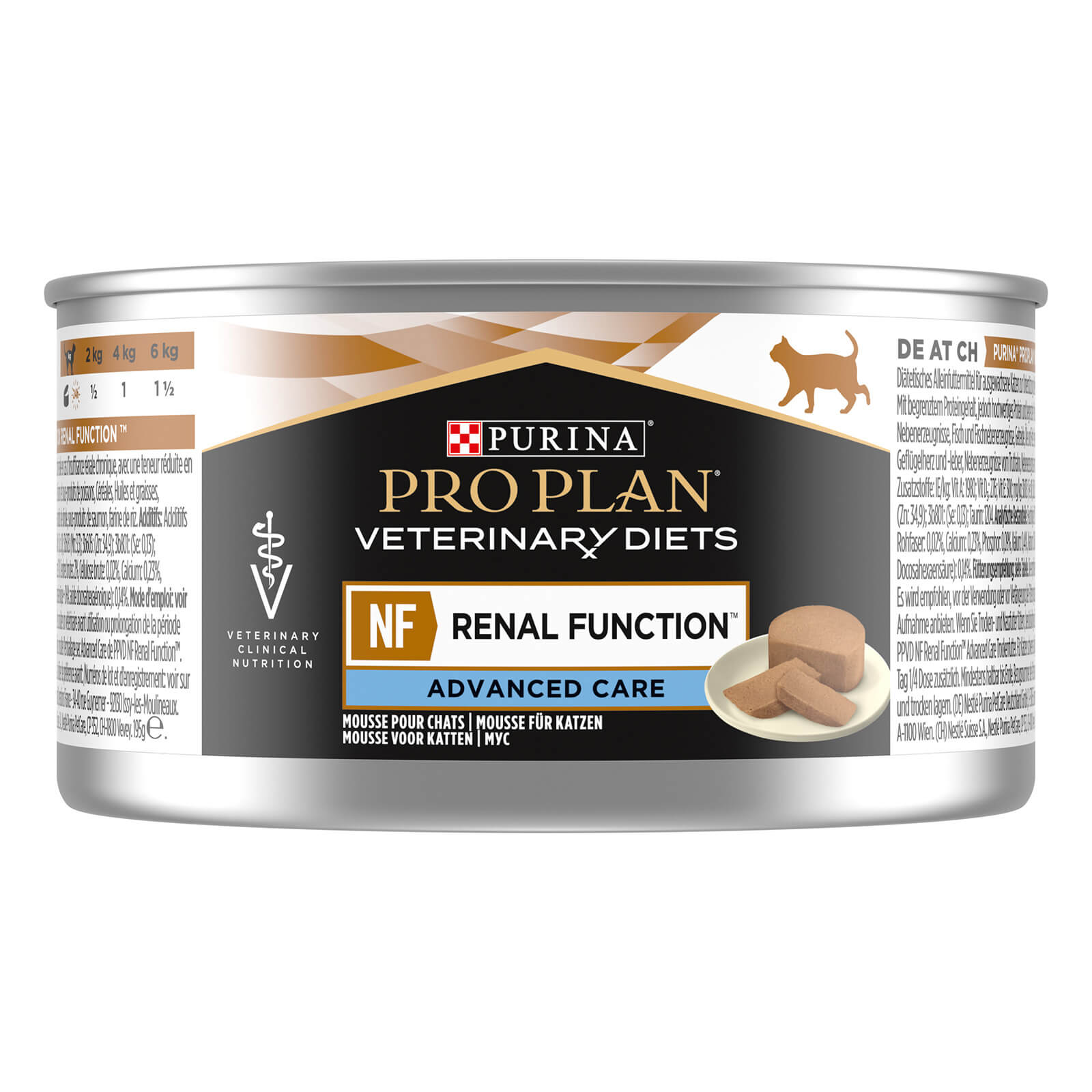 PRO PLAN® VETERINARY DIETS NF St/Ox Renal Function™ Advanced Care Mousse Katzennassfutter Dose 24x195g