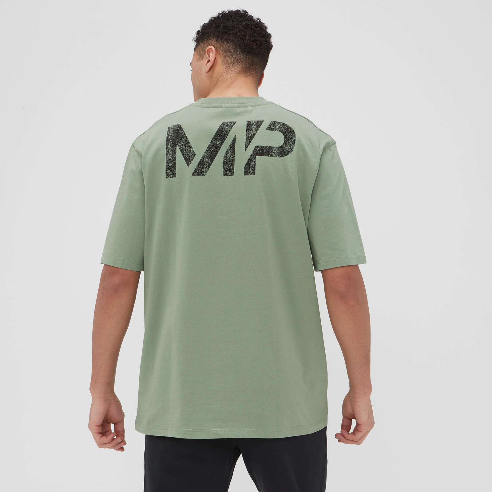 MP Men's Grit Graphic Oversized T-Shirt - Washed Jade - XXS