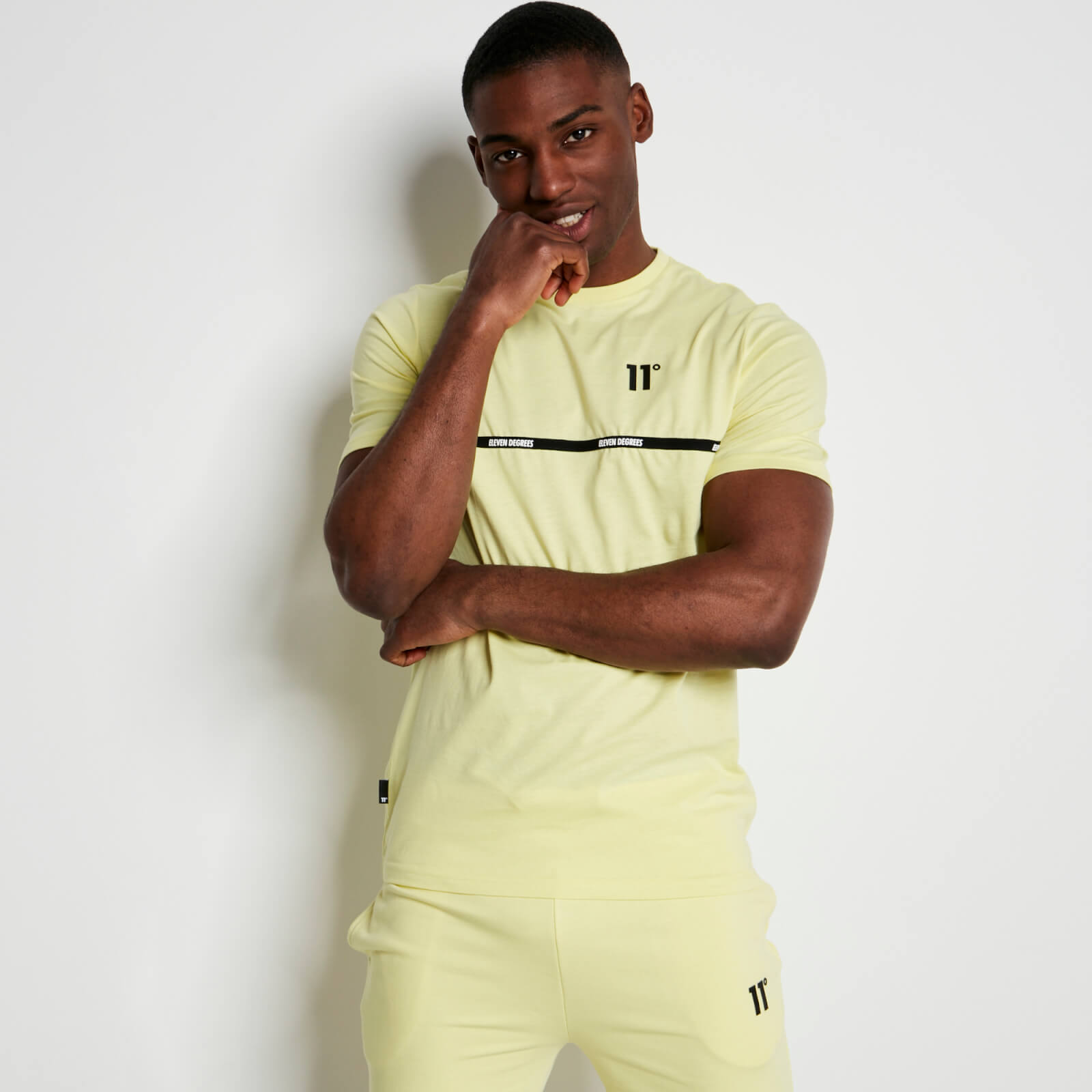 Play Hard T Shirt Yellow Sherbet 11 Degrees