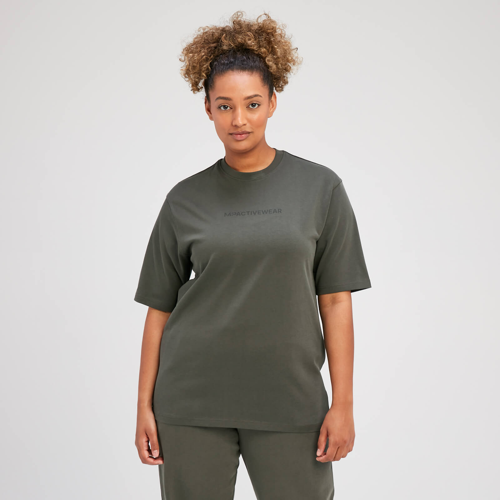 T-shirt oversize MP Rest Day pour femmes – Vert taupe - XS