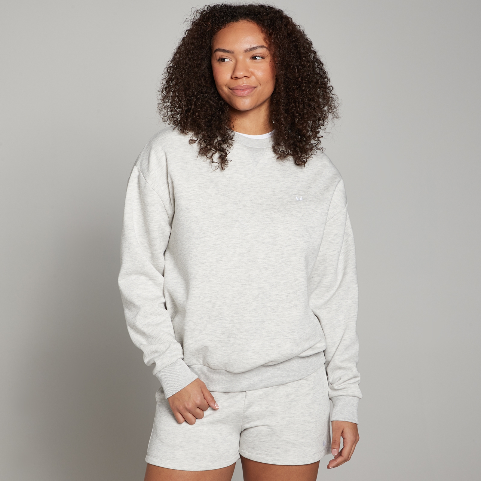 MP Women's Basics Oversized Sweatshirt - Light Grey Marl - XS