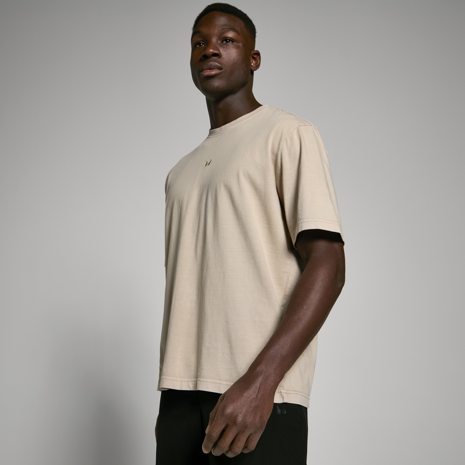 T-shirt oversize com efeito lavado Tempo da MP para Homem - Washed Stone - XS